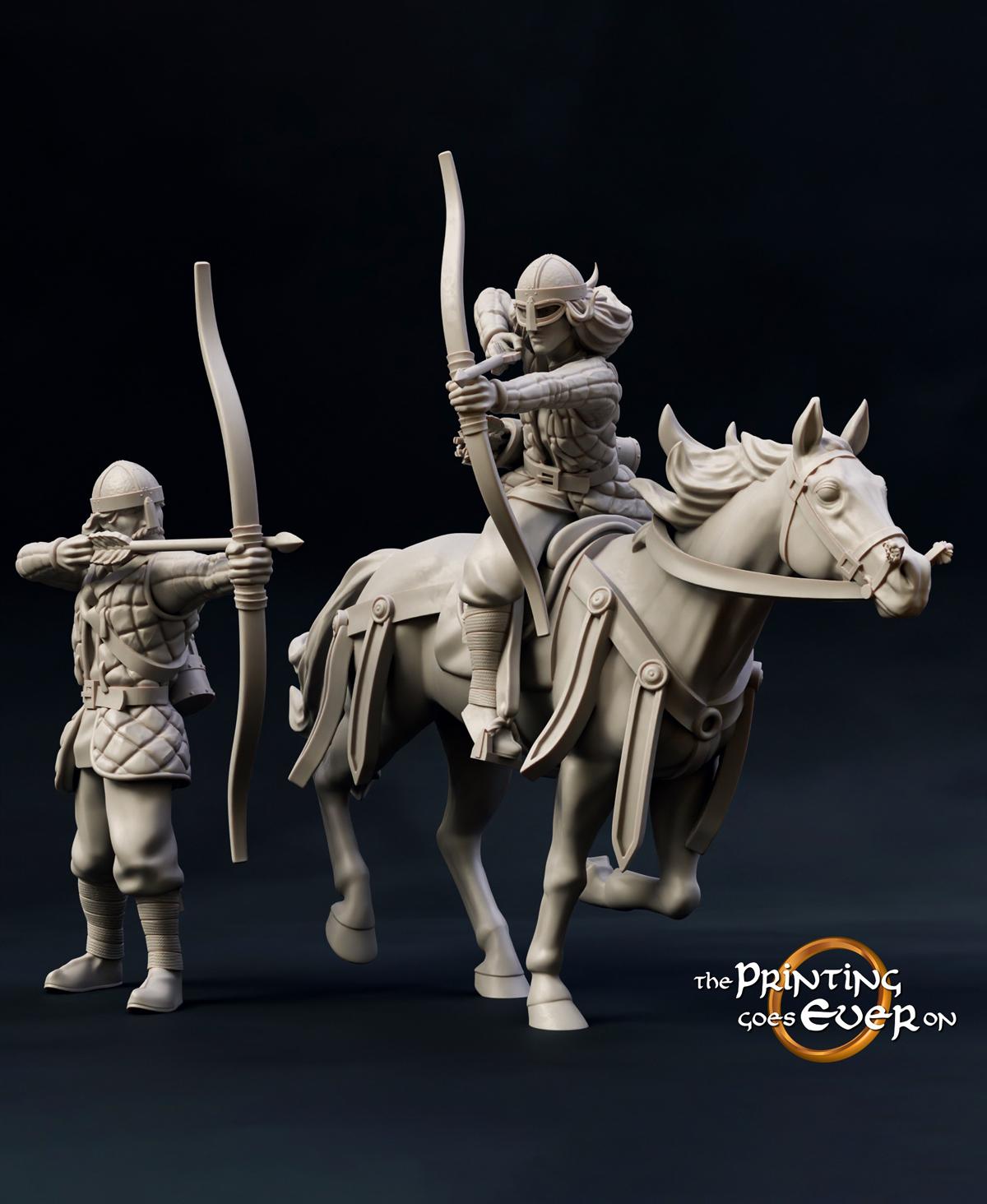 Ridermercia Archer - On Foot and Mounted 3d model