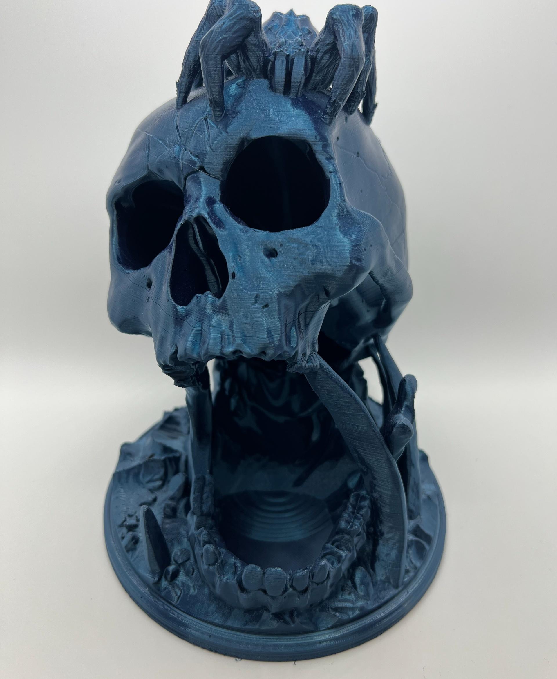 Desert's Kiss - Diorama Dice Tower - v1.2.stl - Desert's Kiss printed in Teal Silk PLA - 3d model