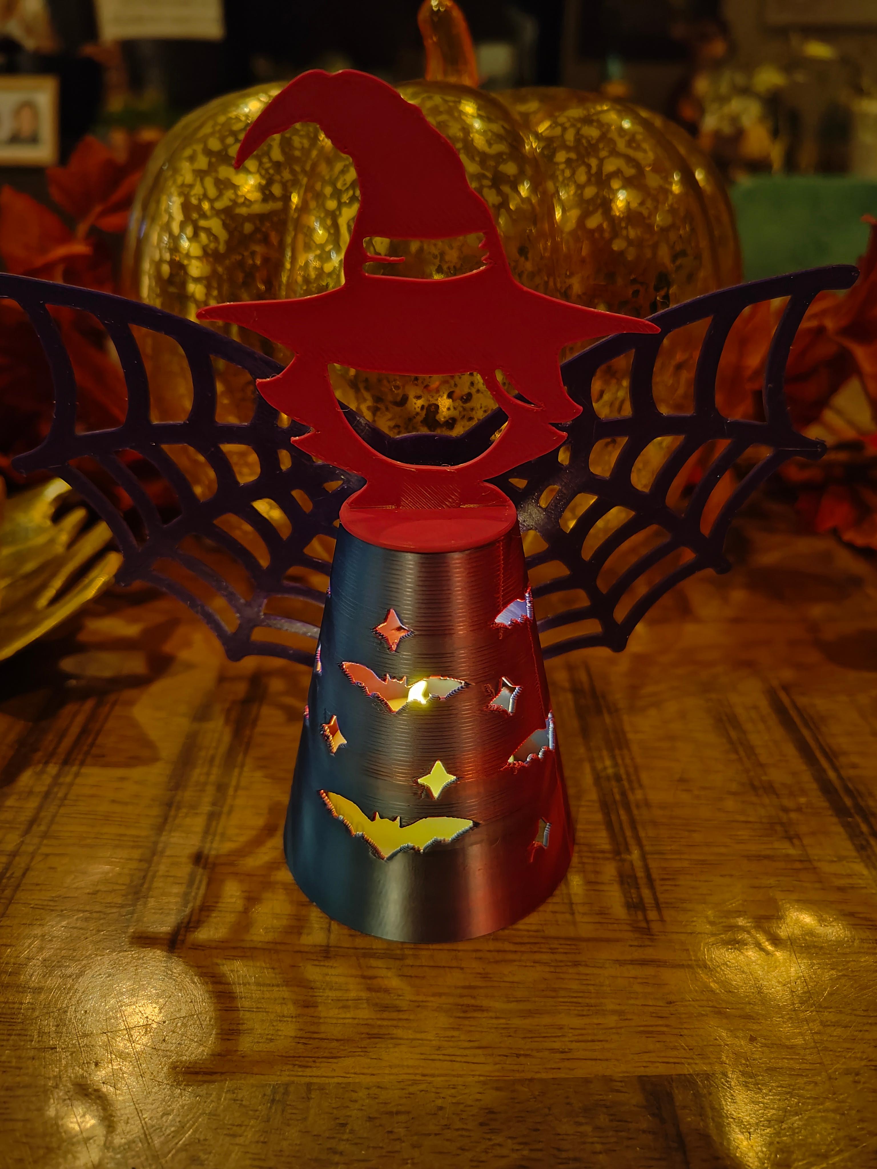 Halloween Witch Tealight Lantern 3d model