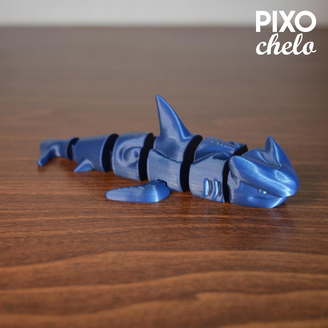 FLEXI SHARK (PRINT IN PLACE) 3d model