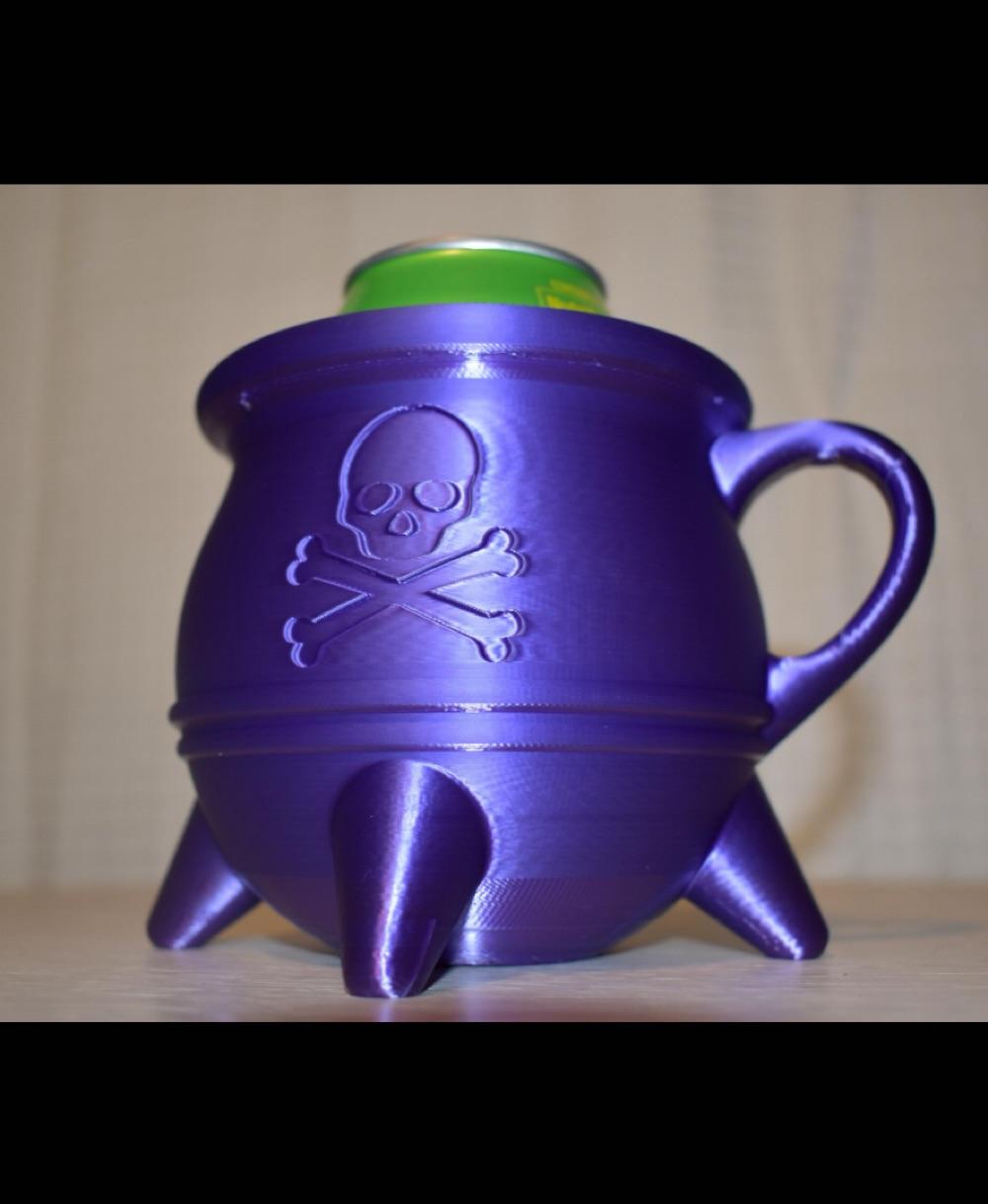 Cauldron Can Cooler / 3MF Included / No Supports - Death by poison - 3d model