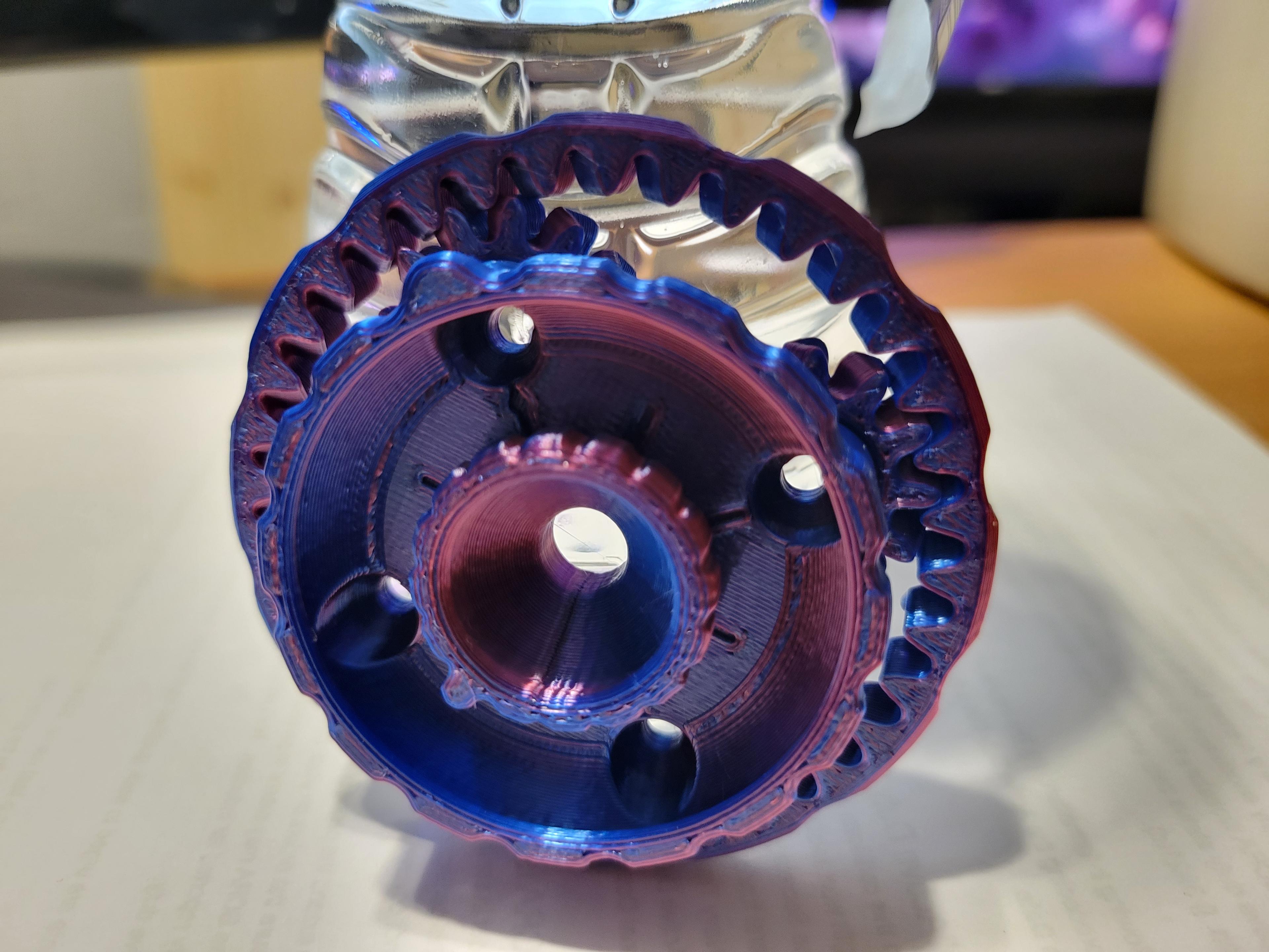 Mini Planetary Gear Print-in-Place Demo - Prusa MK3S+ 2 hr 59 m, 0.2 layer height, 0.4 nozzle - 3d model