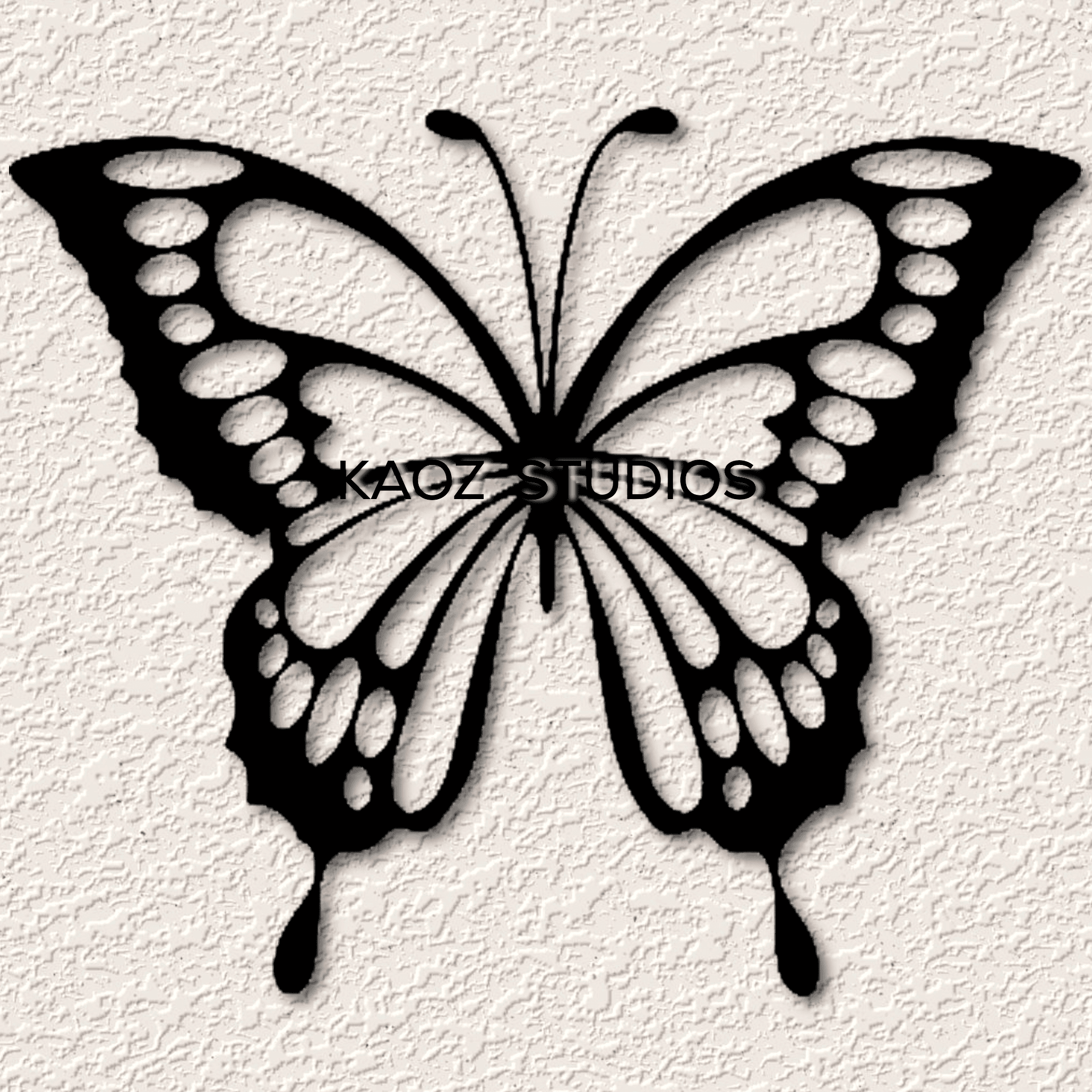 butterfly wall art swallowtail wall decor insect decoration 3d model