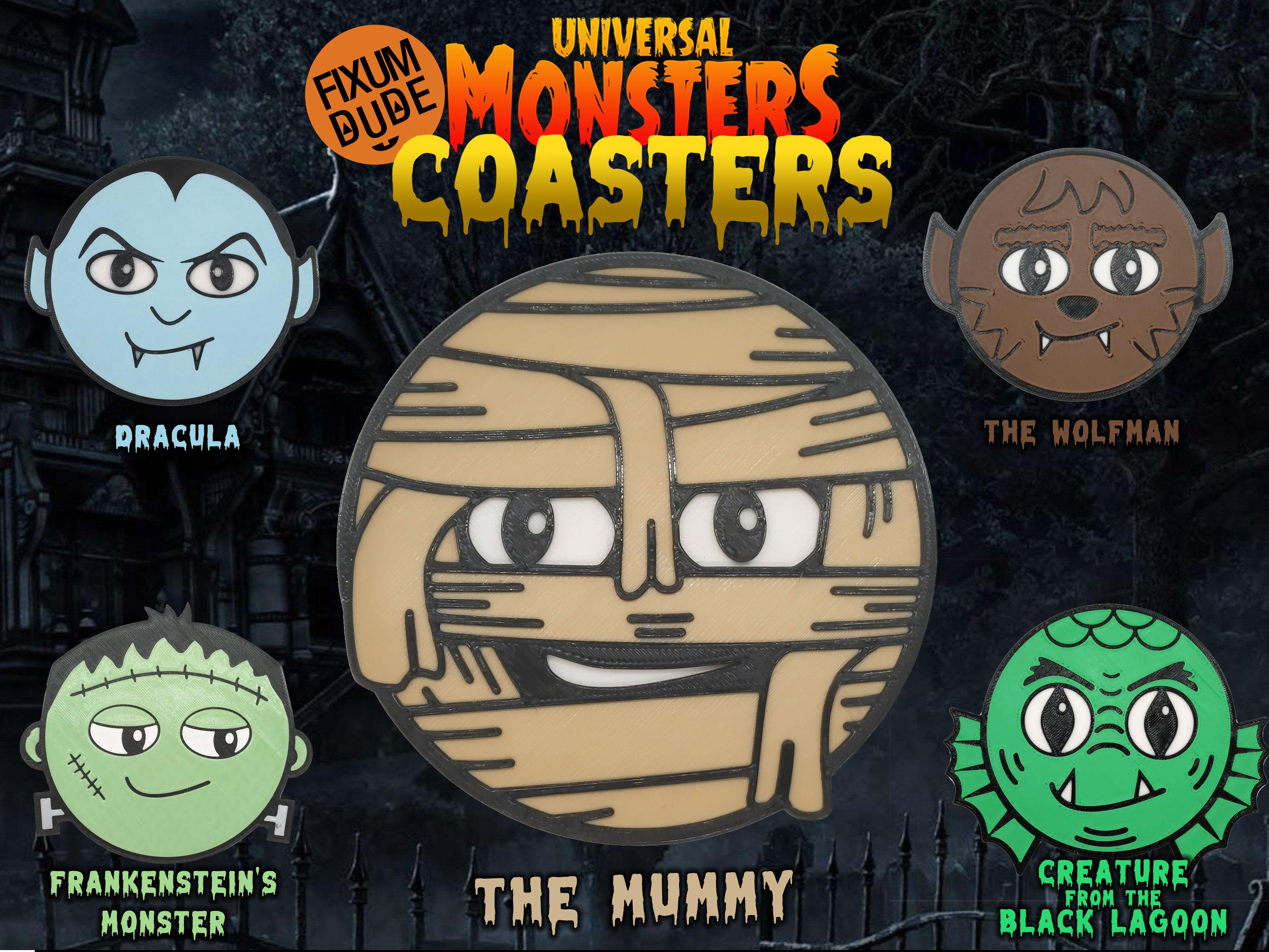 Universal Monsters Coasters - The Mummy 3d model