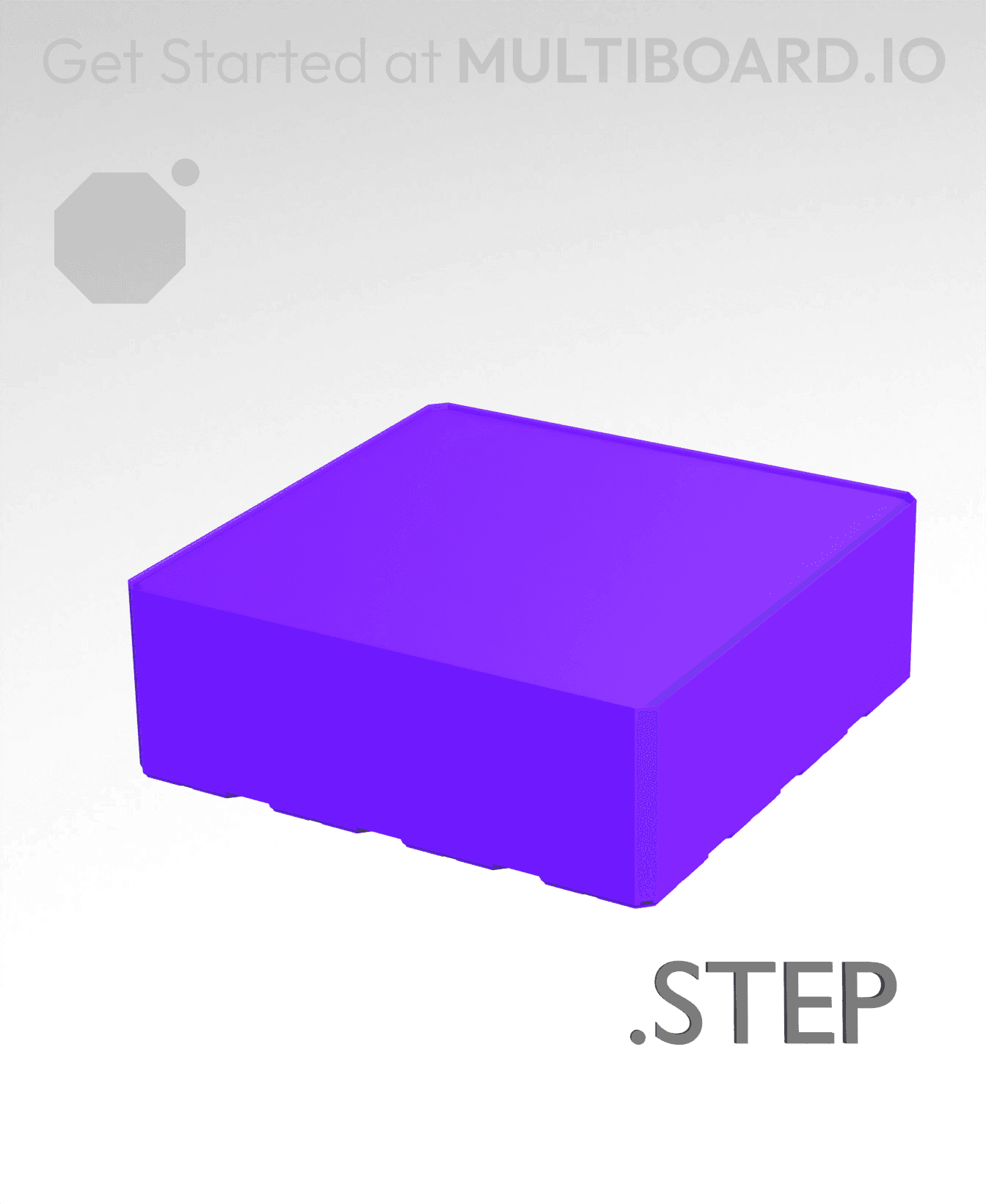 4x4x1·5 - Multibin Insert - STEP Remixing File 3d model