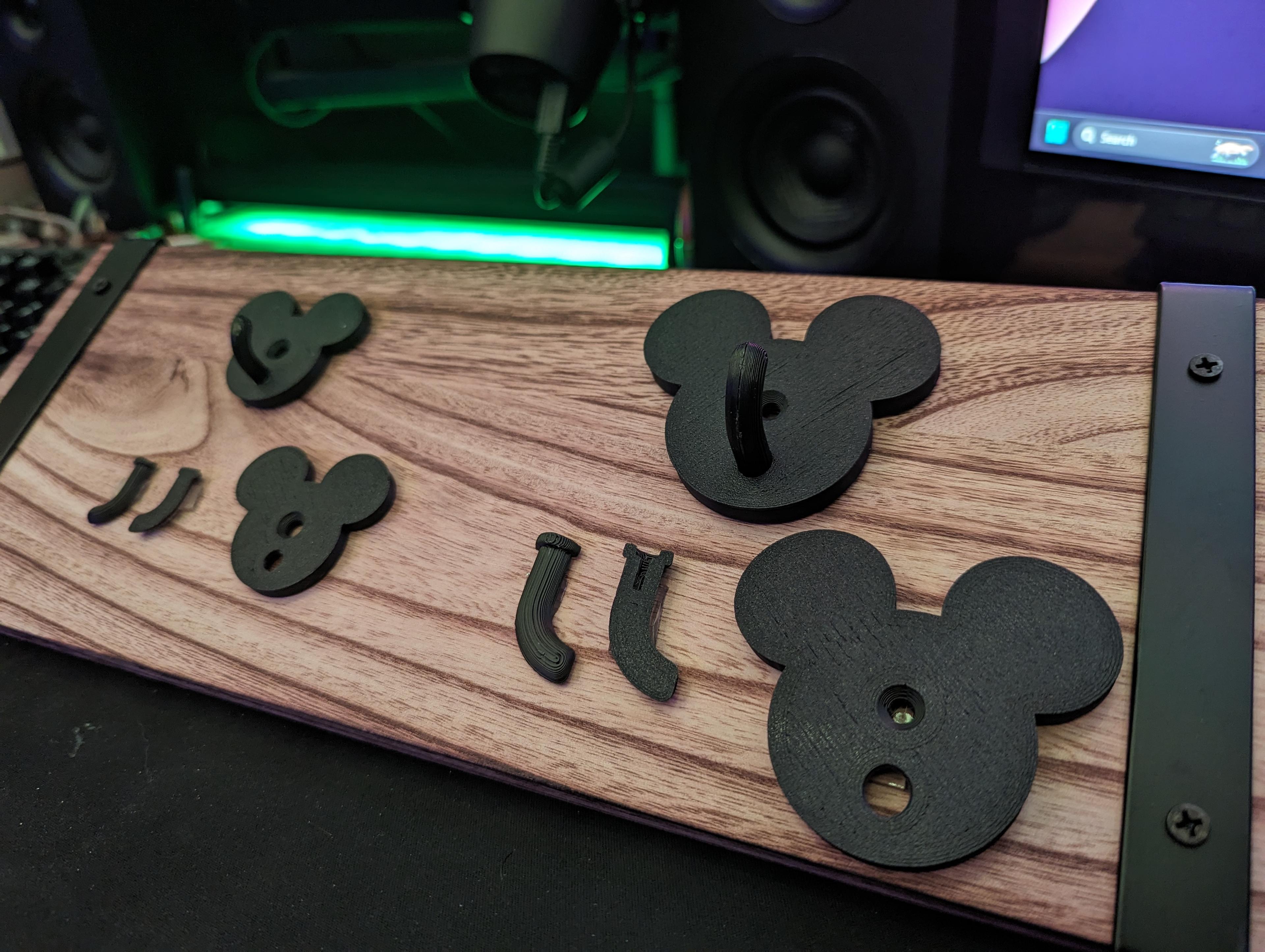 Mickey Mouse Wall  Hooks 3d model