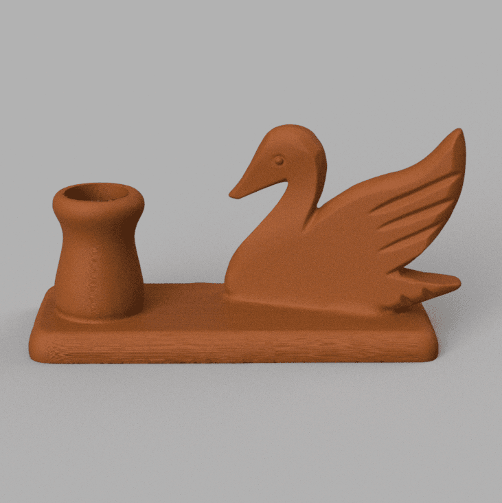 Duck pen holder 3d model