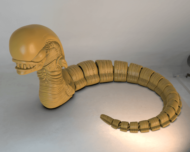 Flexi Alien Chest Buster 3d model