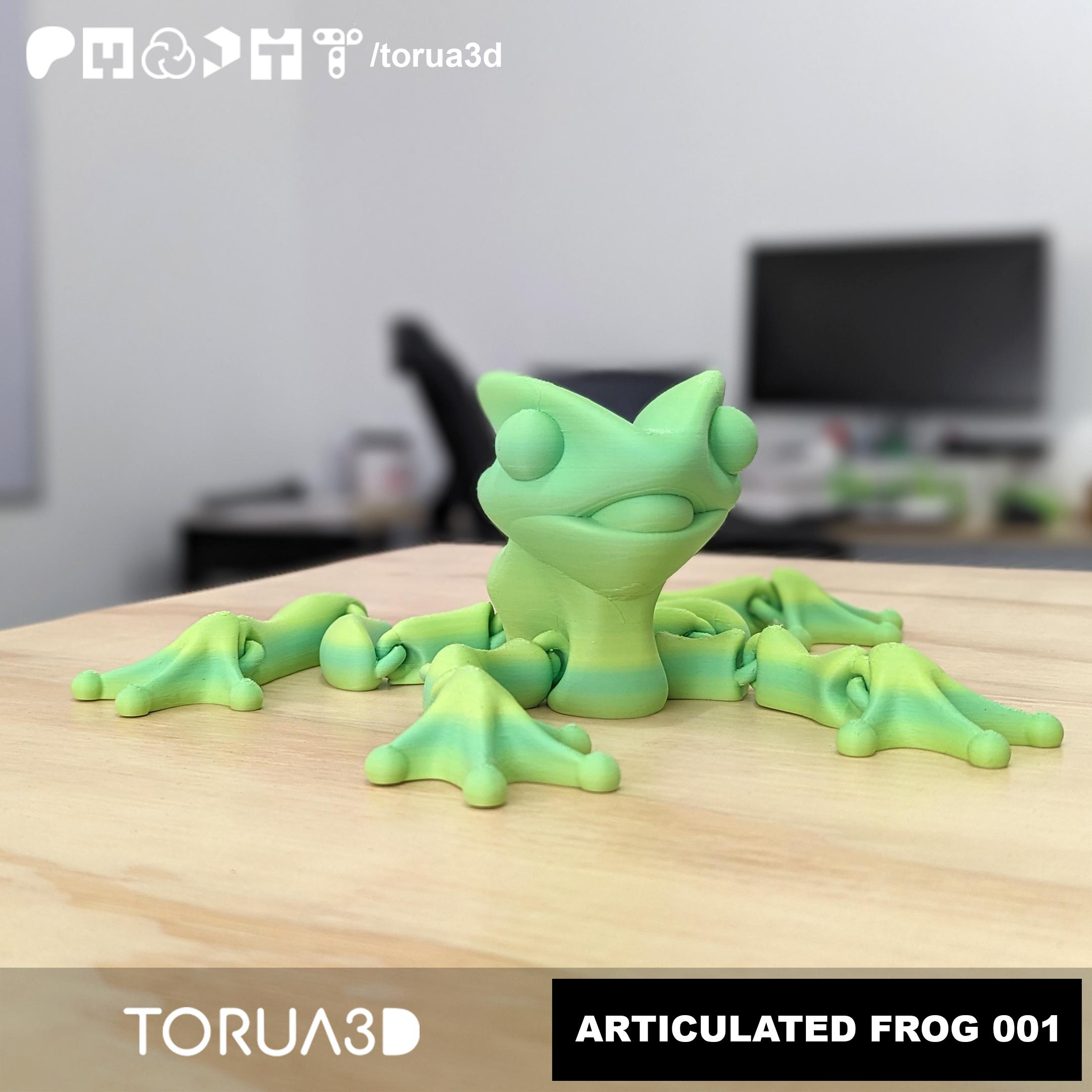 ARTICULATED FROG 001 | STL File  3d model