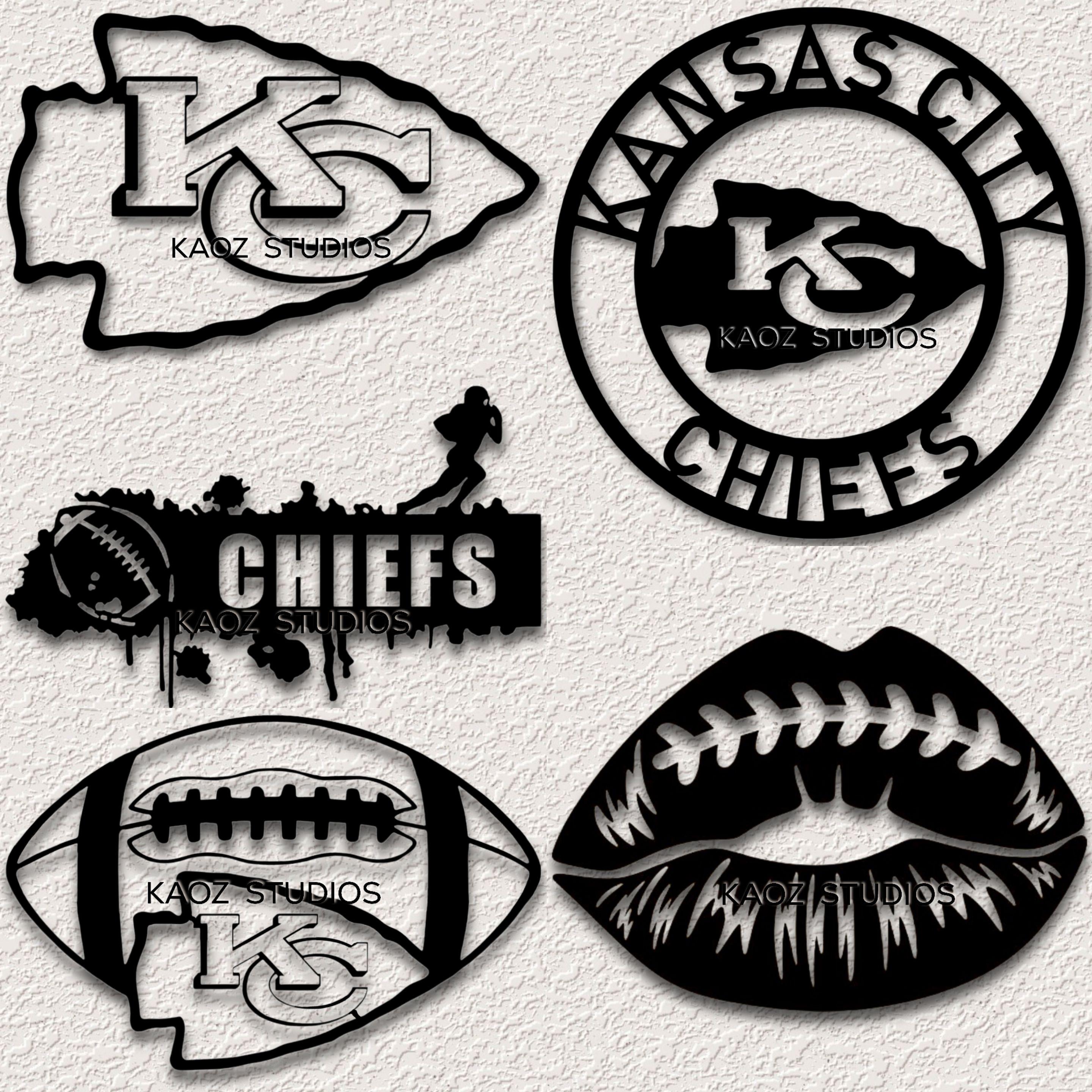 5 Kansas City Chiefs Football Pack Superbowl Party Decorations 3d model