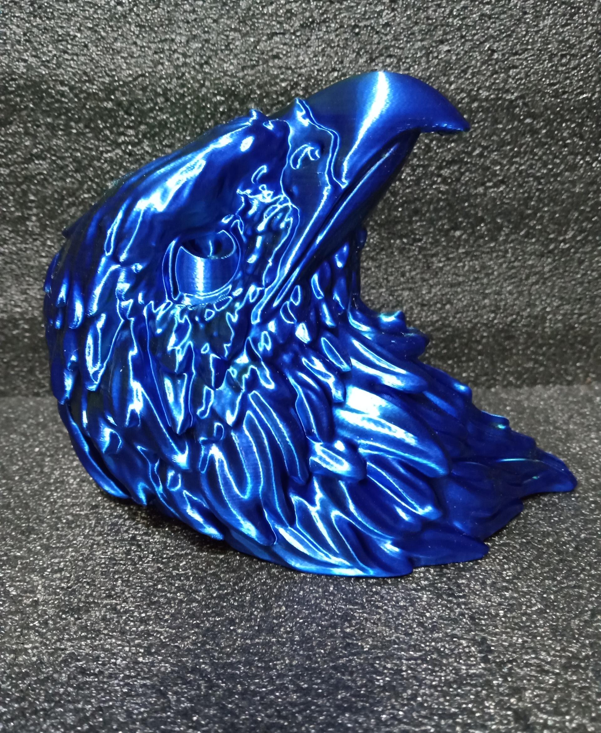 Eagle - Wall Decoration - 0.12 layers , matterhackers dual color silk green/blue - 3d model