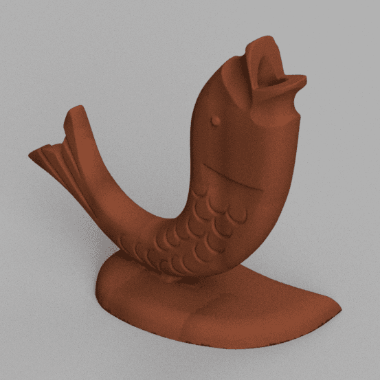 Fish pen holder 3d model