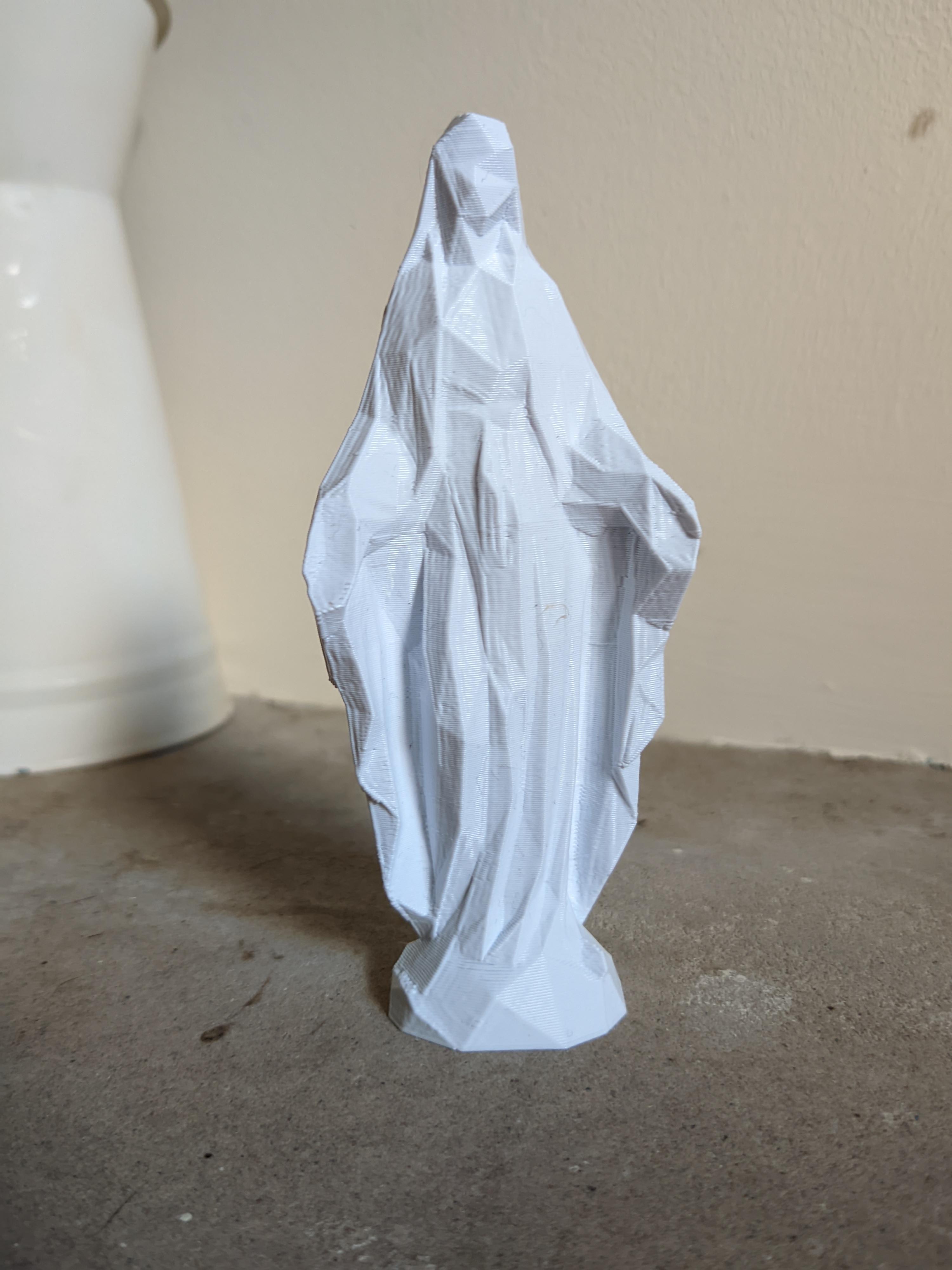 Virgin Mary Figurine [ Low-Poly ] 3d model