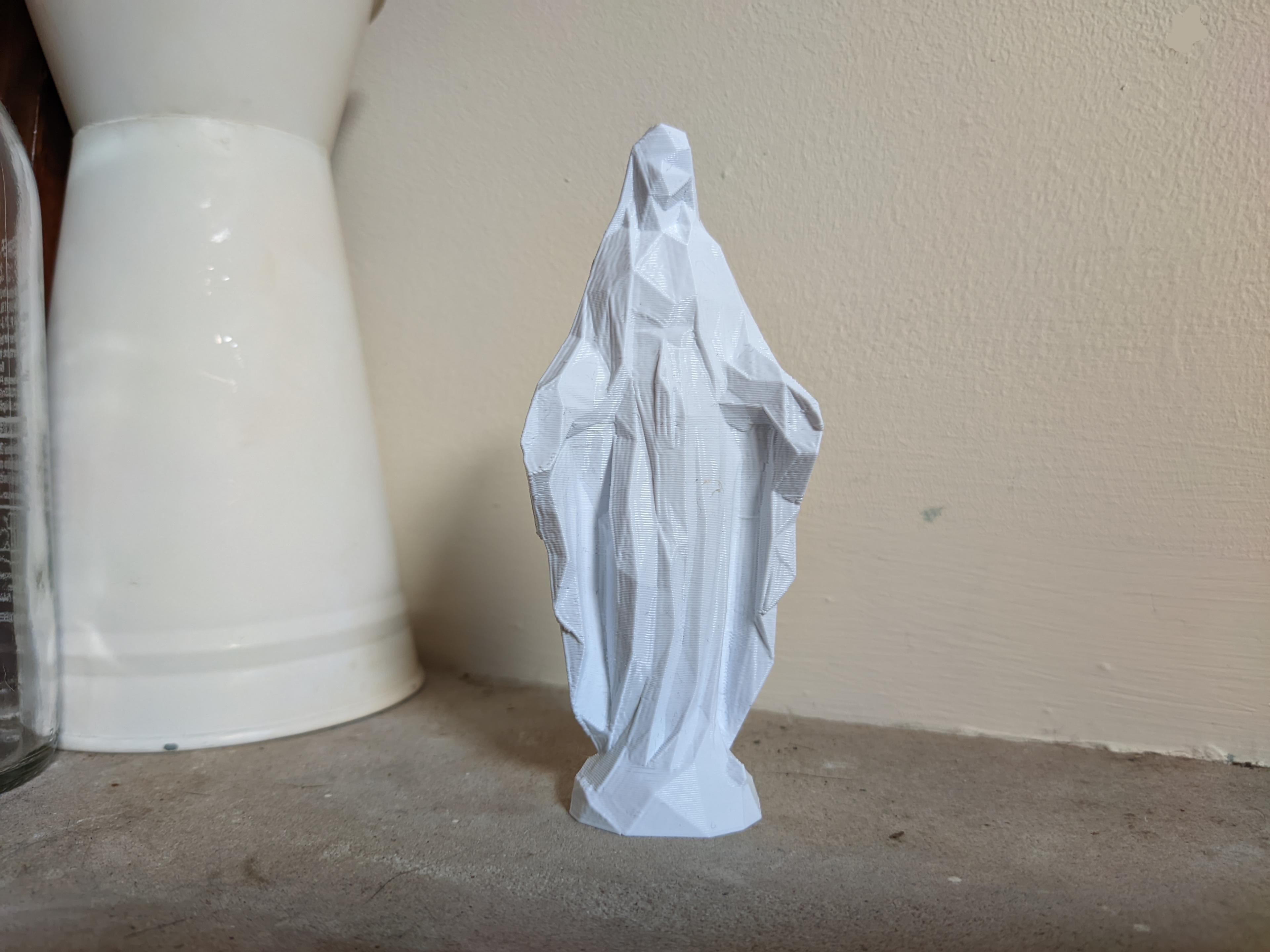 Virgin Mary Figurine [ Low-Poly ] 3d model