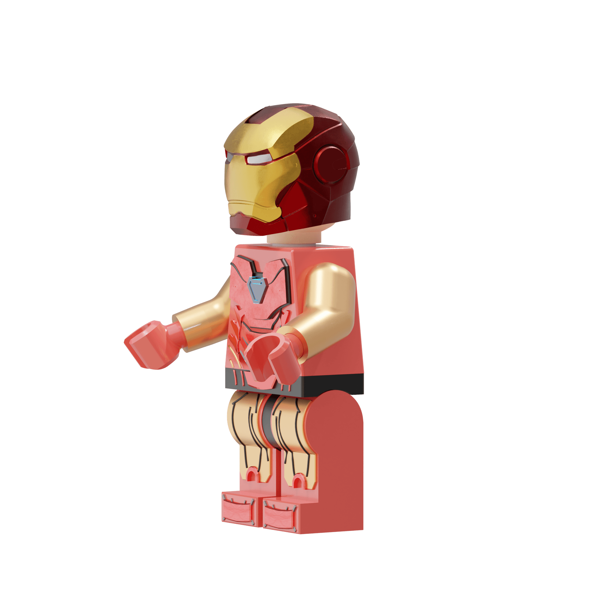 Iron Man MK85 Lego Figure 3d model