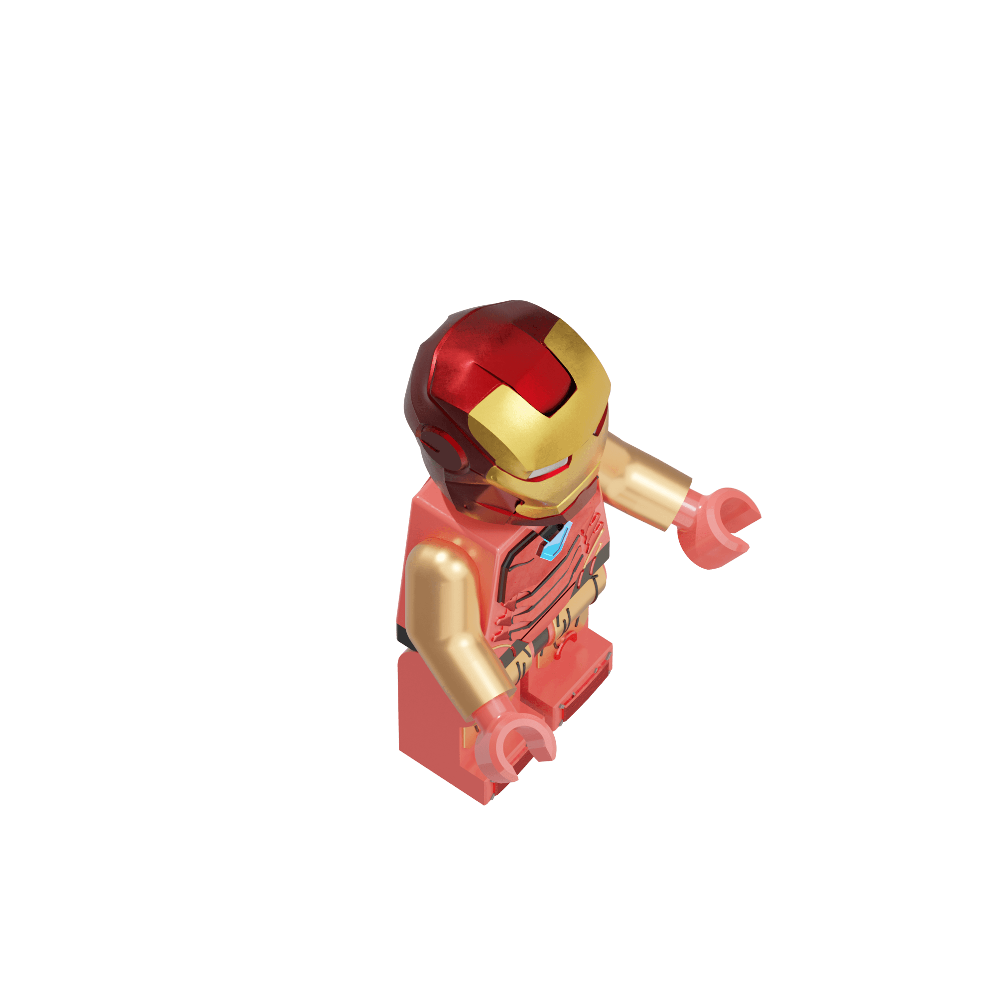 Iron Man MK85 Lego Figure 3d model