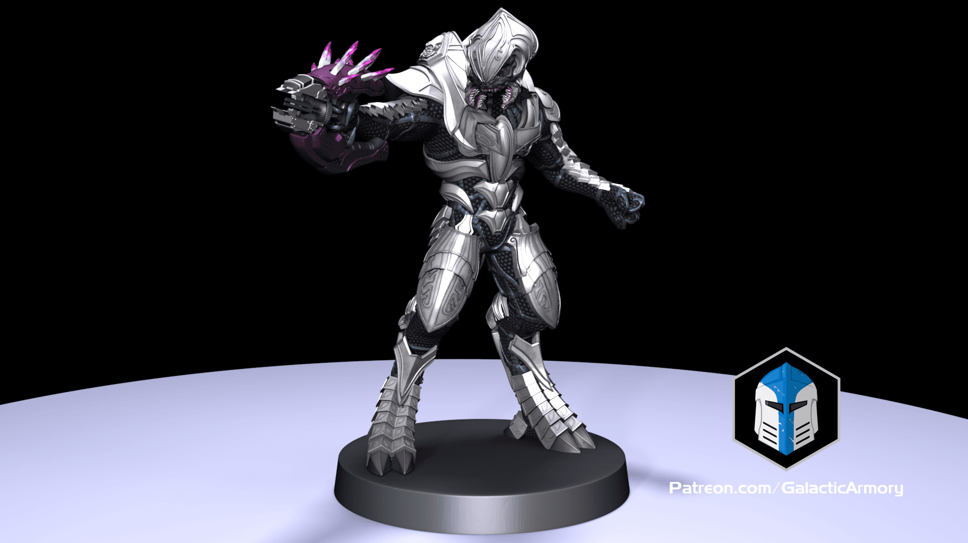 1:48 Scale Halo Arbiter Miniatures - 3D Print Files 3d model