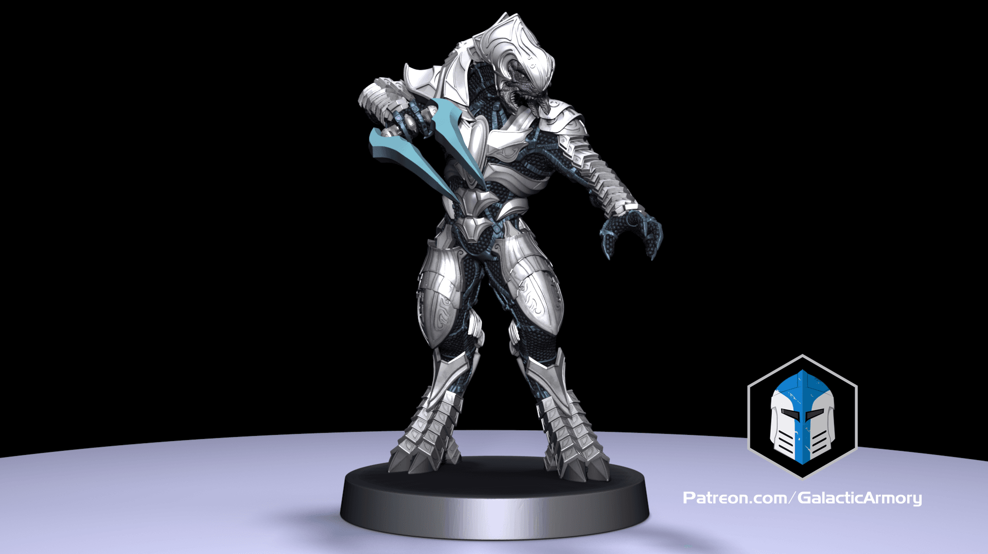 1:48 Scale Halo Arbiter Miniatures - 3D Print Files 3d model