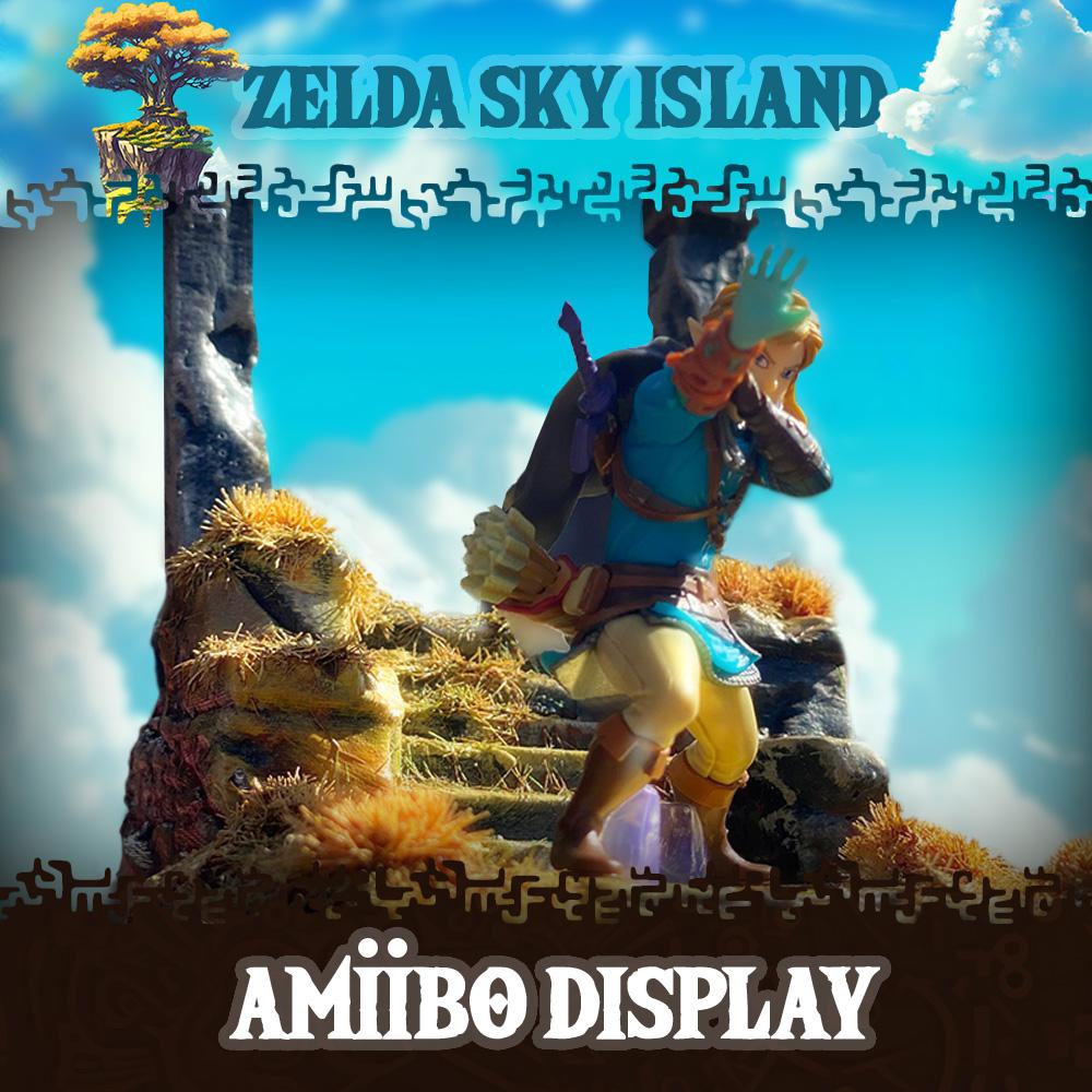 Zelda Sky Island Amiibo Display: Inspired by Tears of the Kingdom 3d model