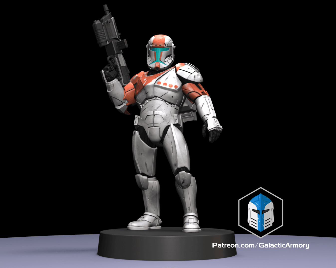 1:48 Scale Republic Commando Miniatures - 3D Print Files 3d model