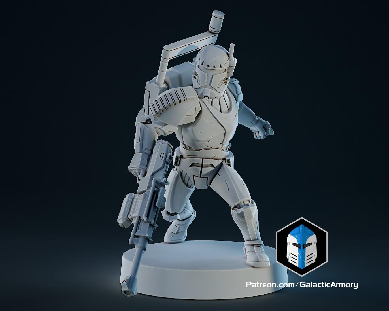 1:48 Scale Republic Commando Miniatures - 3D Print Files 3d model