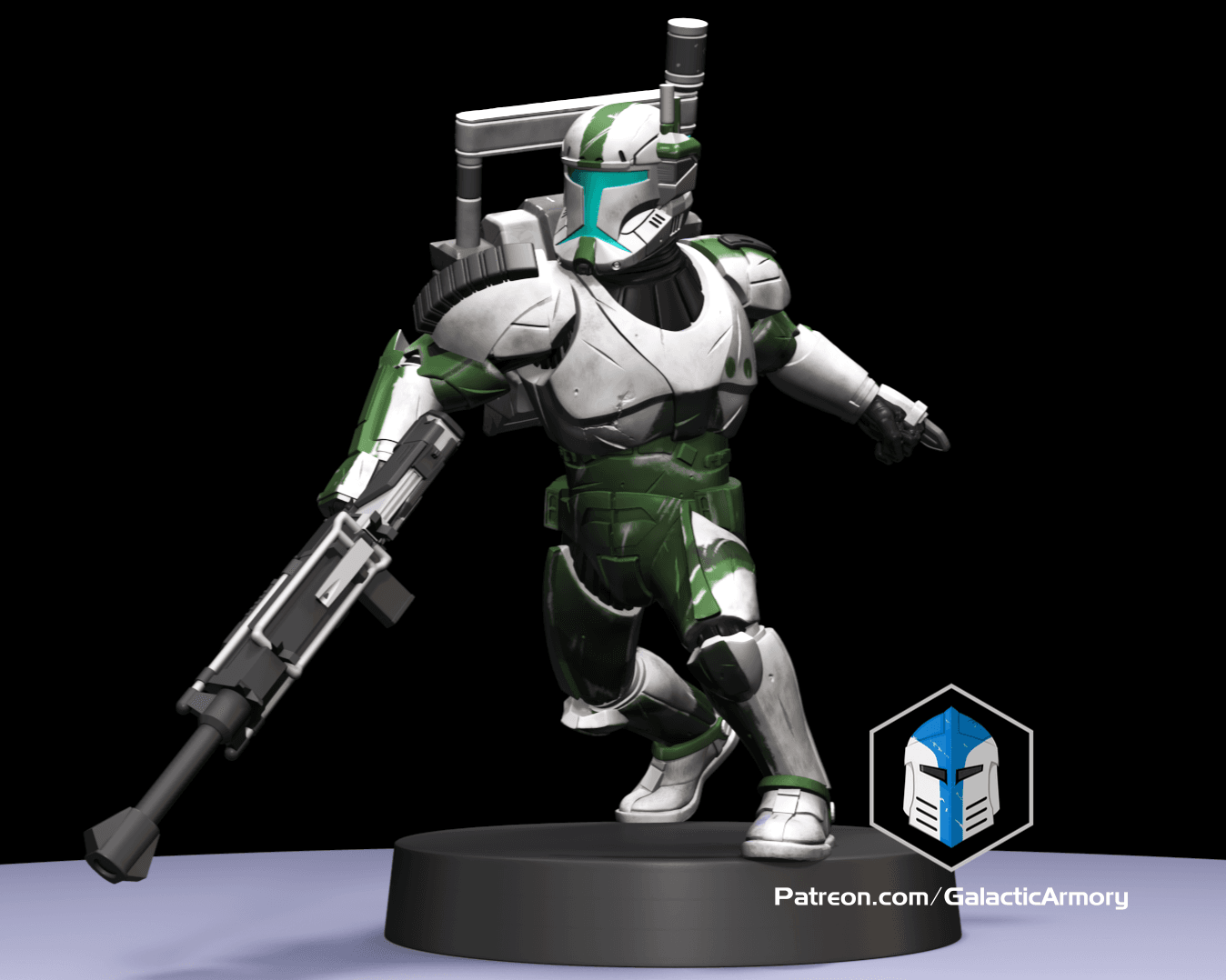 1:48 Scale Republic Commando Miniatures - 3D Print Files 3d model