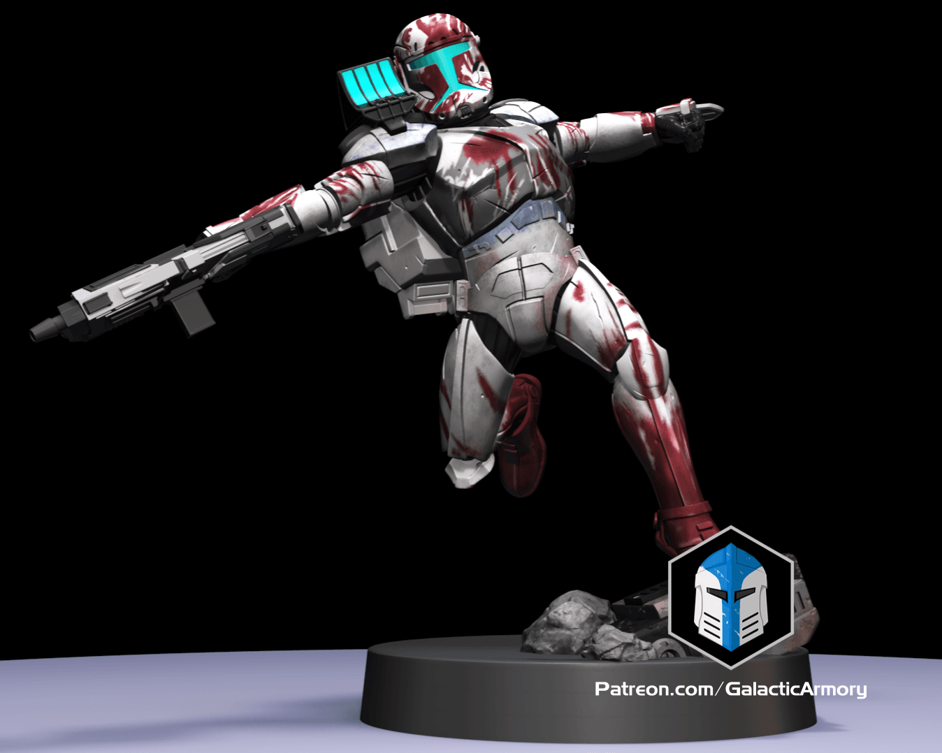 1:48 Scale Republic Commando Miniatures - 3D Print Files 3d model