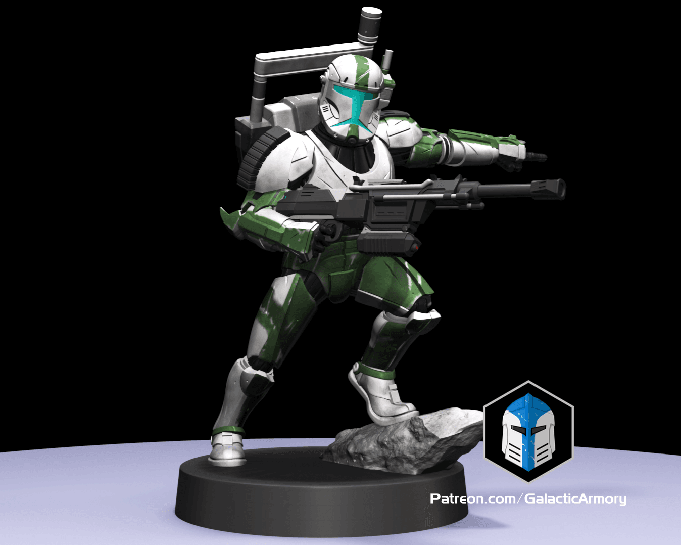 1:48 Scale Republic Commando Miniatures - 3D Print Files 3d model