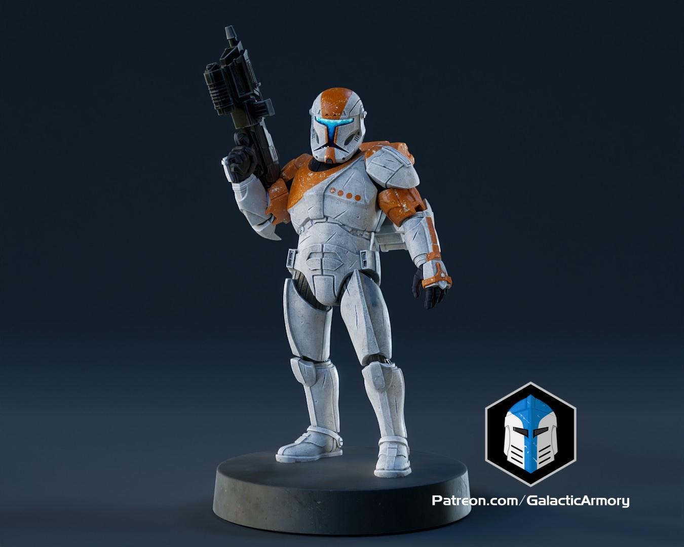 1:48 Scale Republic Commando Miniatures - 3D Print Files 3d model