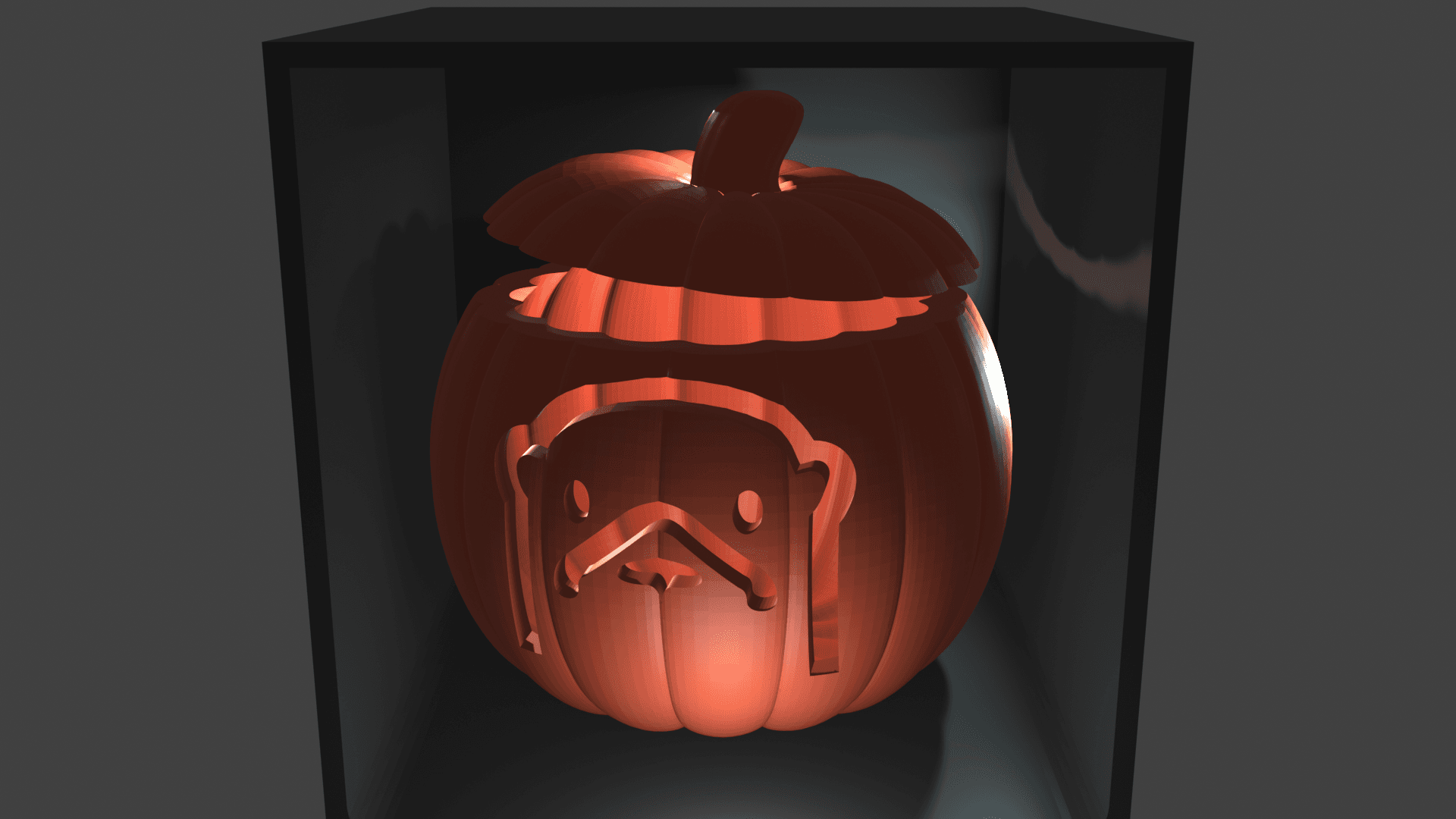 Otter Jack-O'-Lantern 3d model