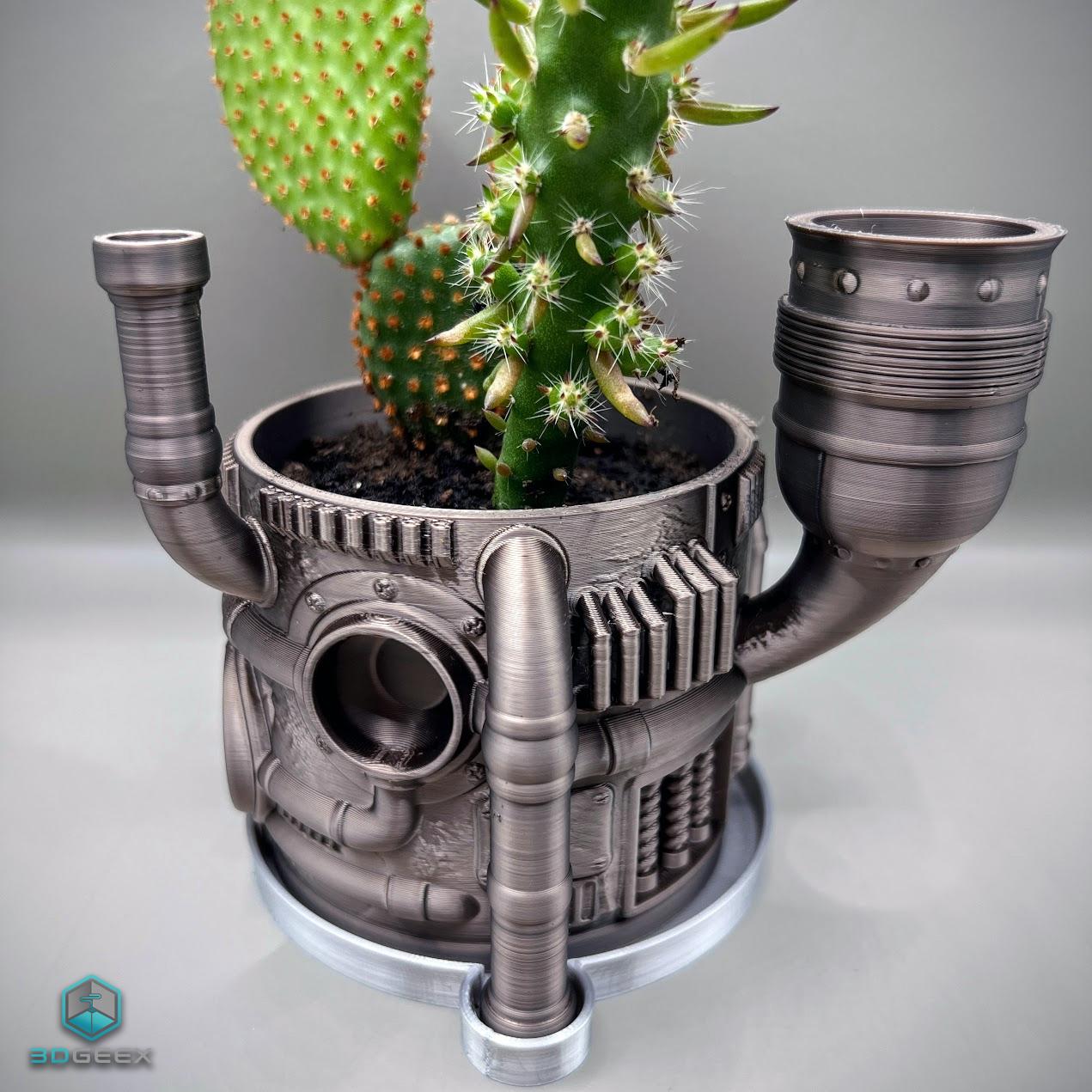 Steampunk Planter 3d model