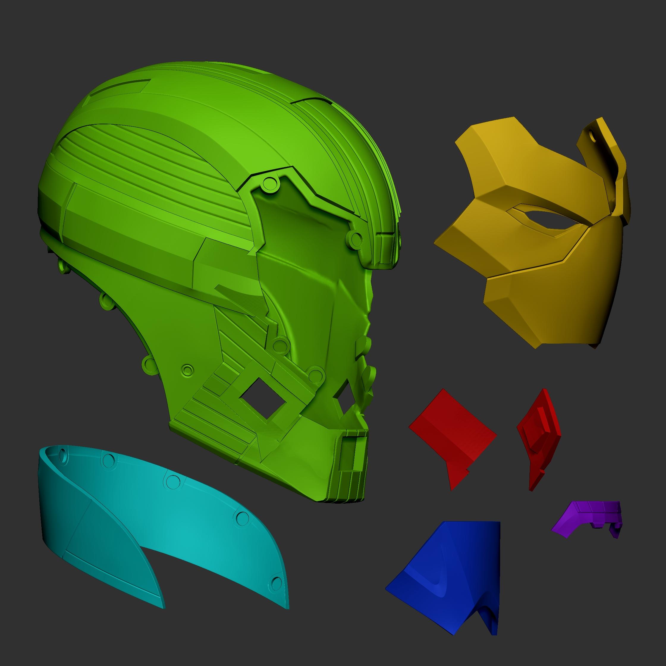 Wall Breaker Helmet 3D Print File STL Armored Titan Iron Man 3d model