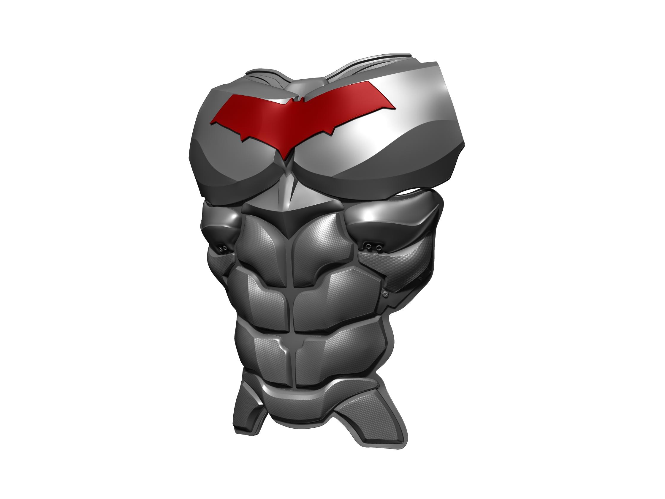 Red Hood Chest Piece 3d model