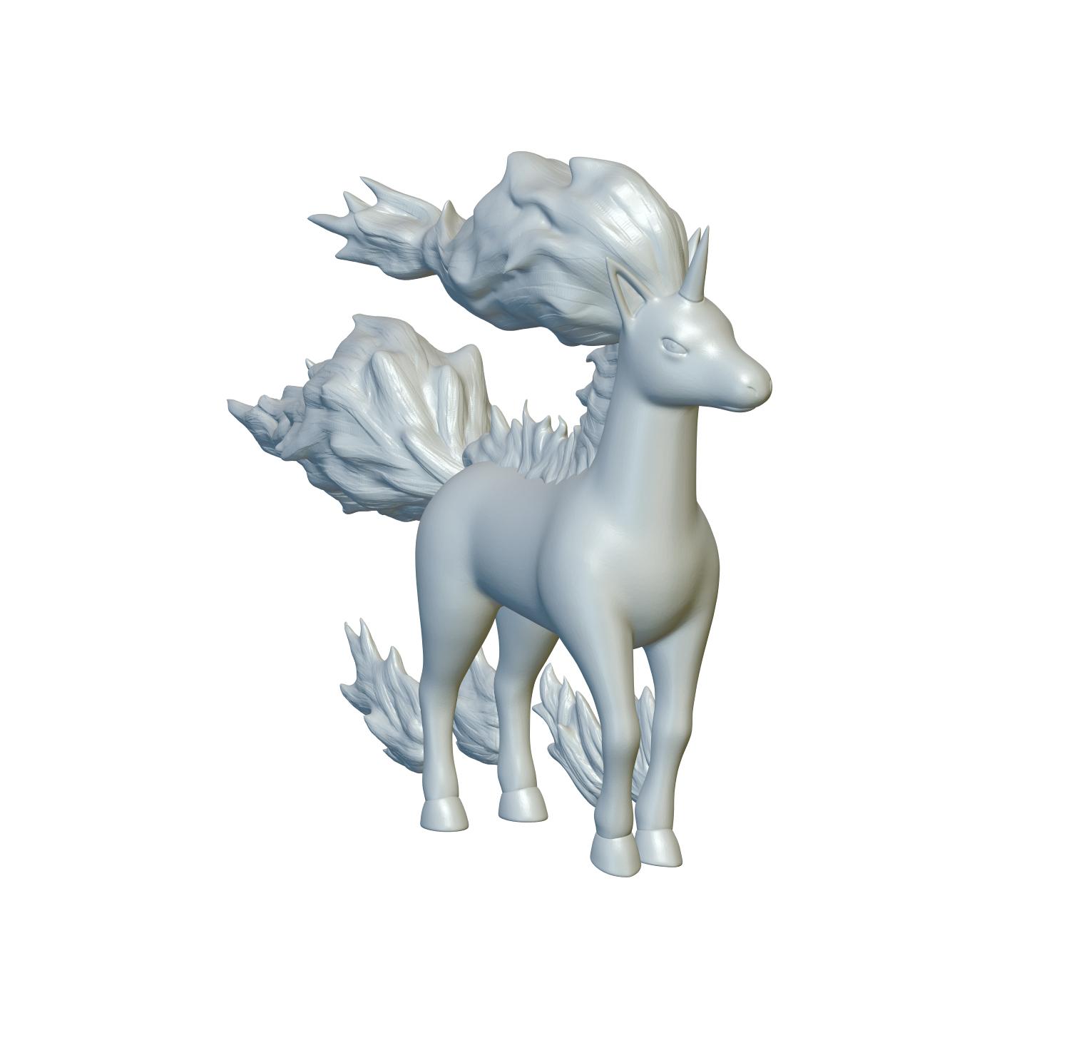 Pokemon Rapidash #78 - Optimized for 3D Printing 3d model