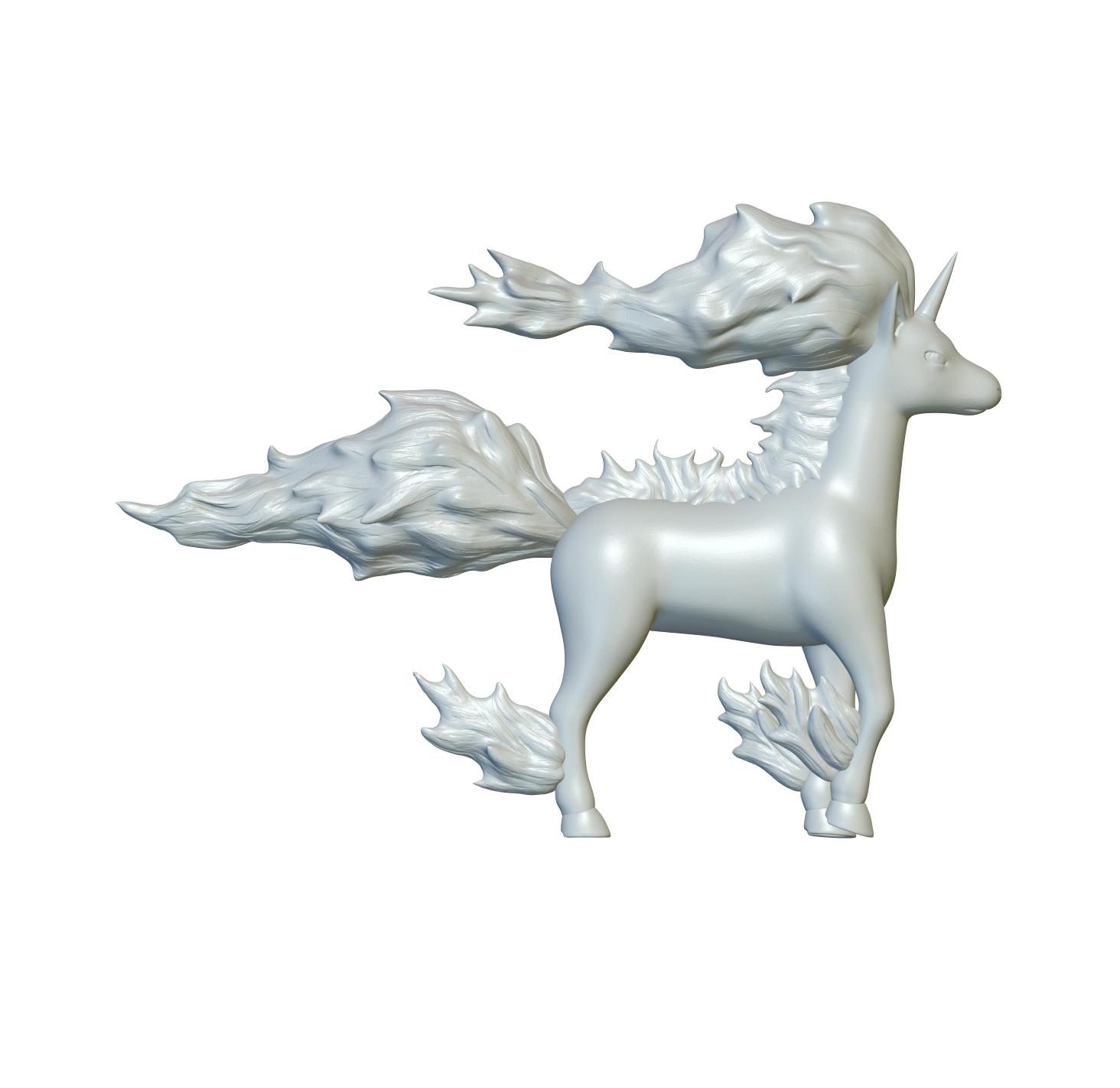 Pokemon Rapidash #78 - Optimized for 3D Printing 3d model