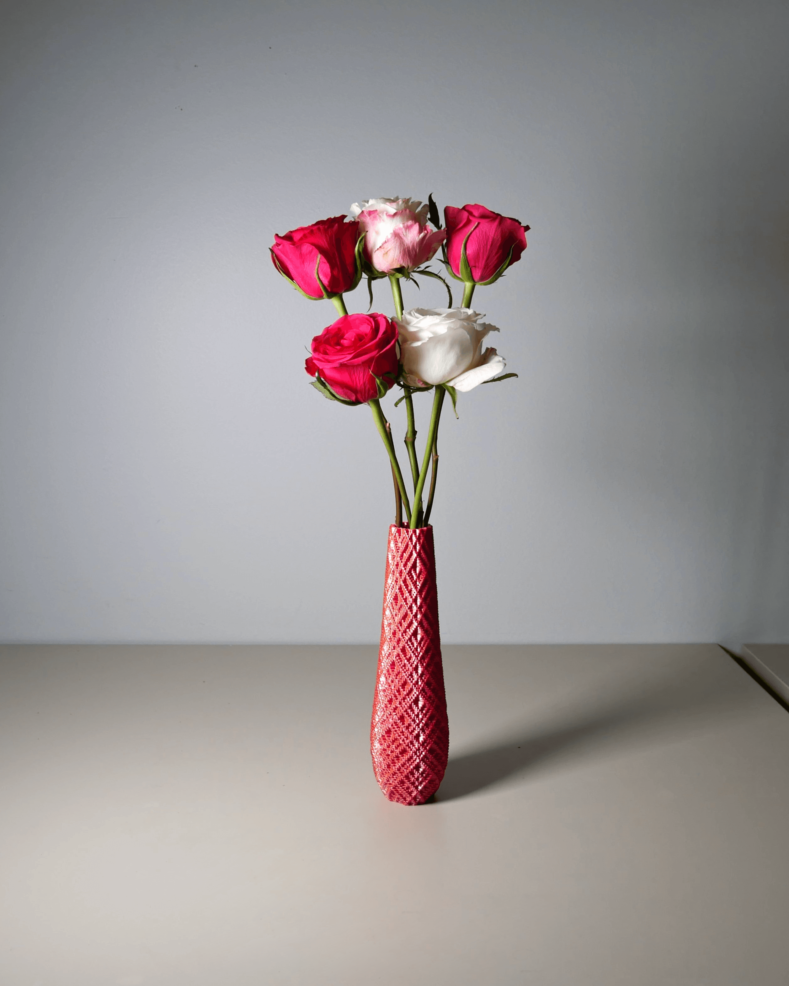 Slim Faceted Vases 3d model