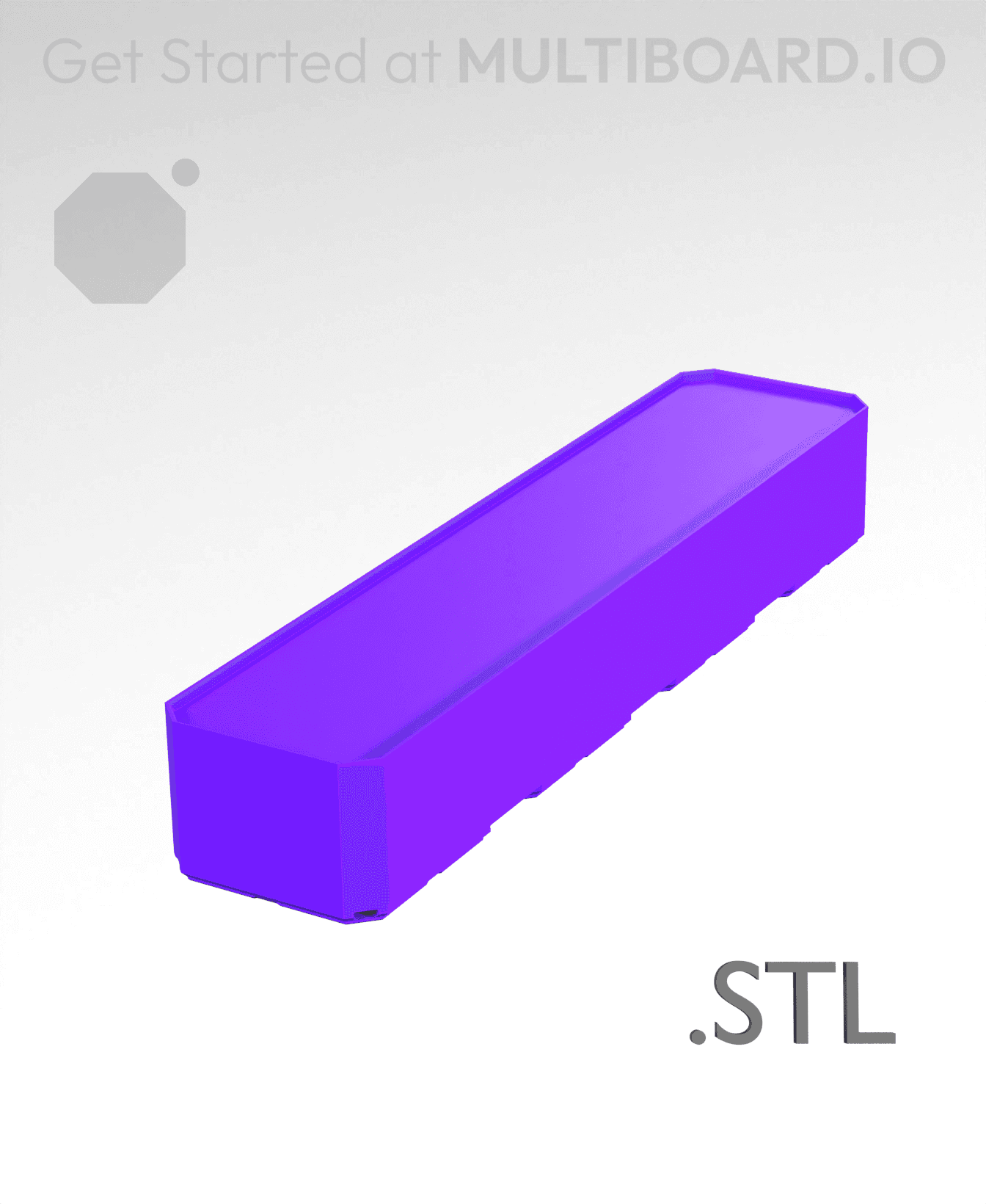 1x4x0·75 - Multibin Insert - STL Remixing File 3d model