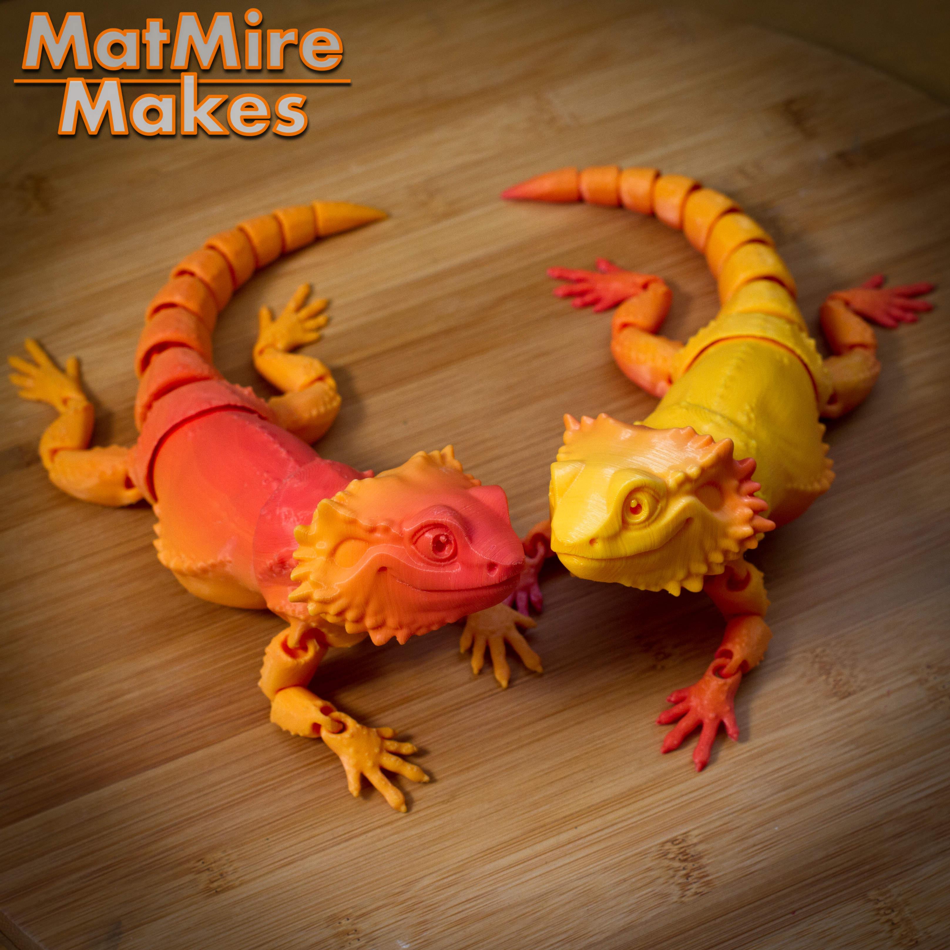 Bearded Dragon - Articulated Figure 3d model