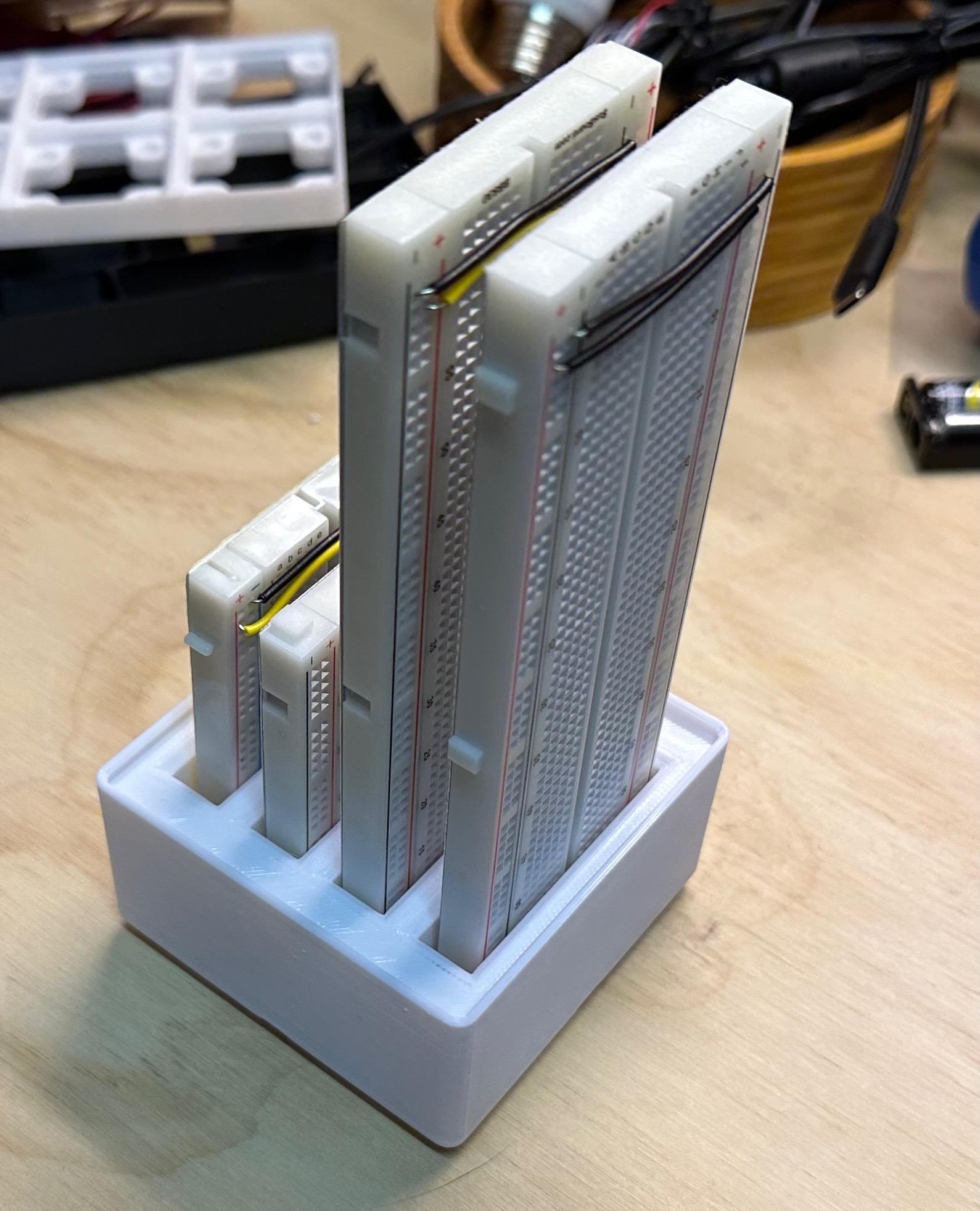 Gridfinity Vertical Breadboard Holder 3d model