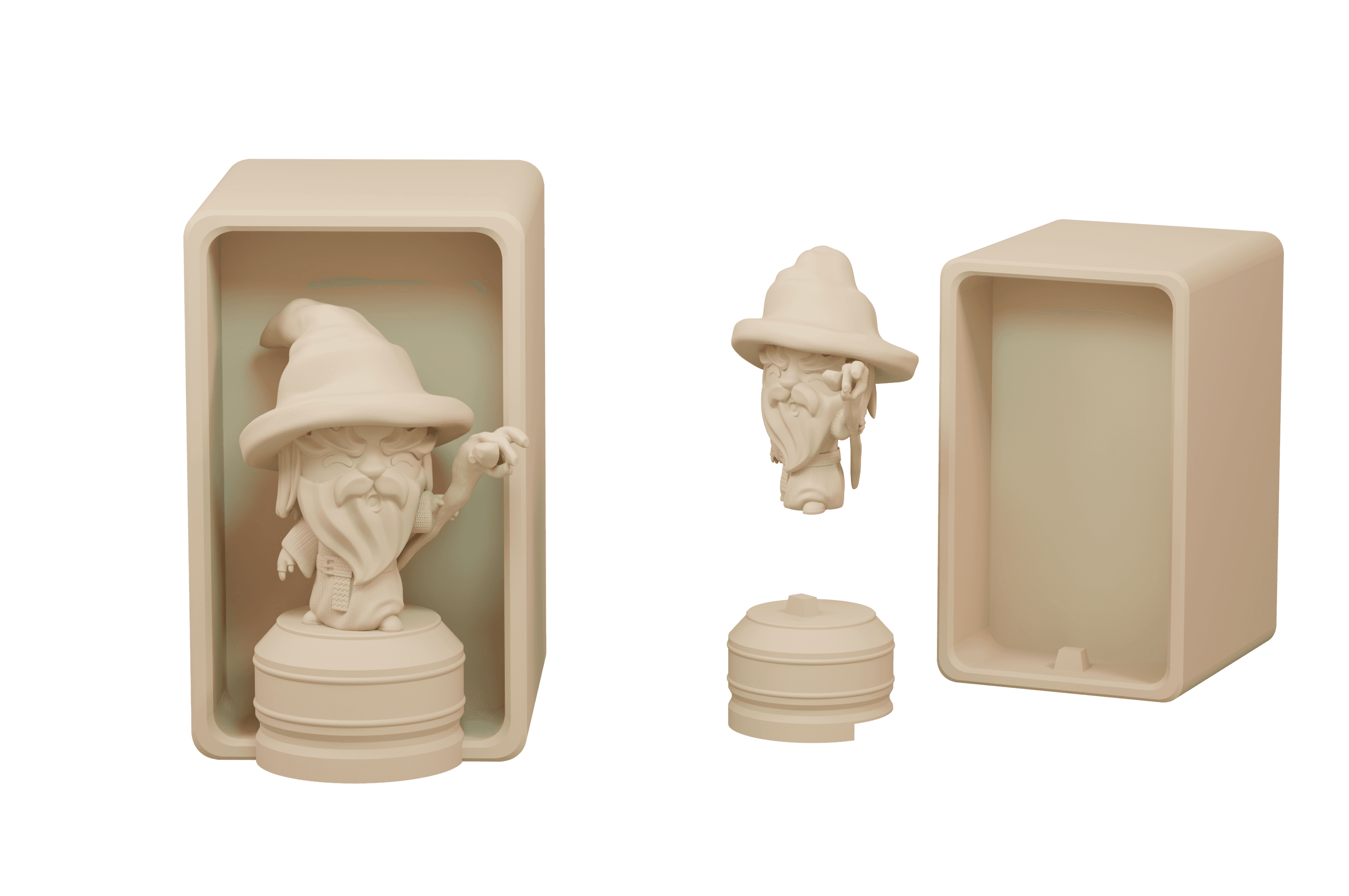 Gandalf Book Case Display 3d model