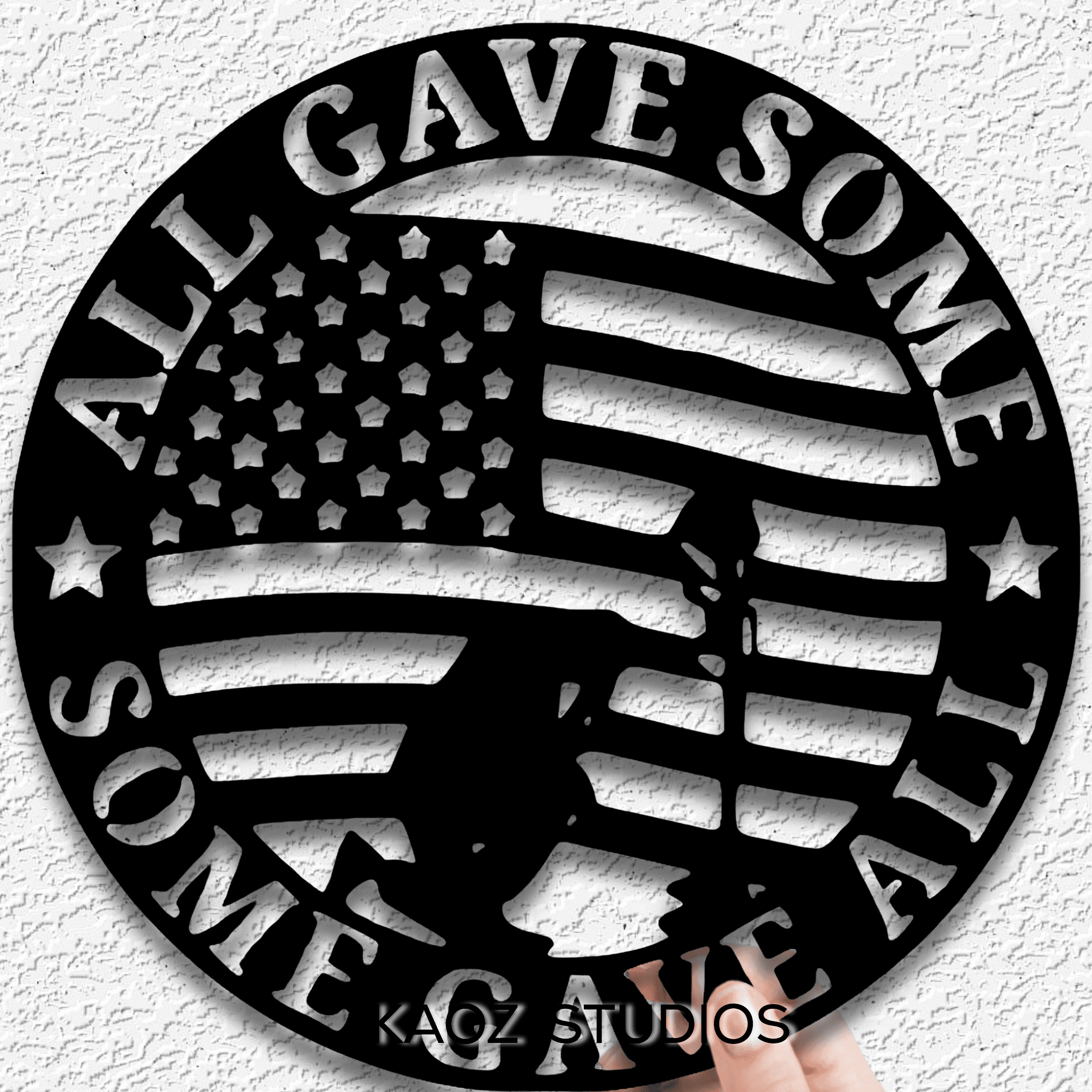 all gave some some gave all wall art military wall decor honor decoration 3d model