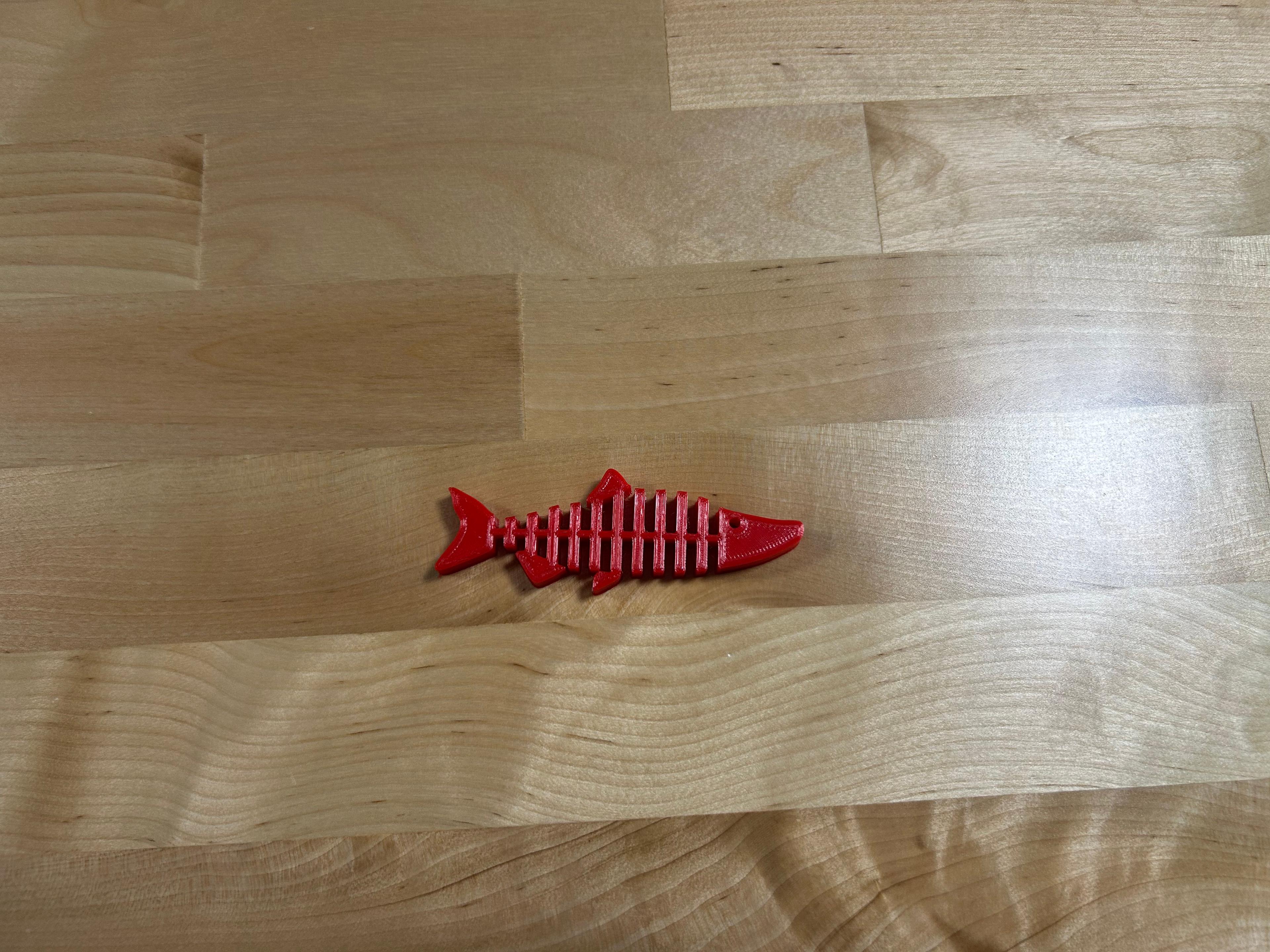 Flexible TPU fish 3d model