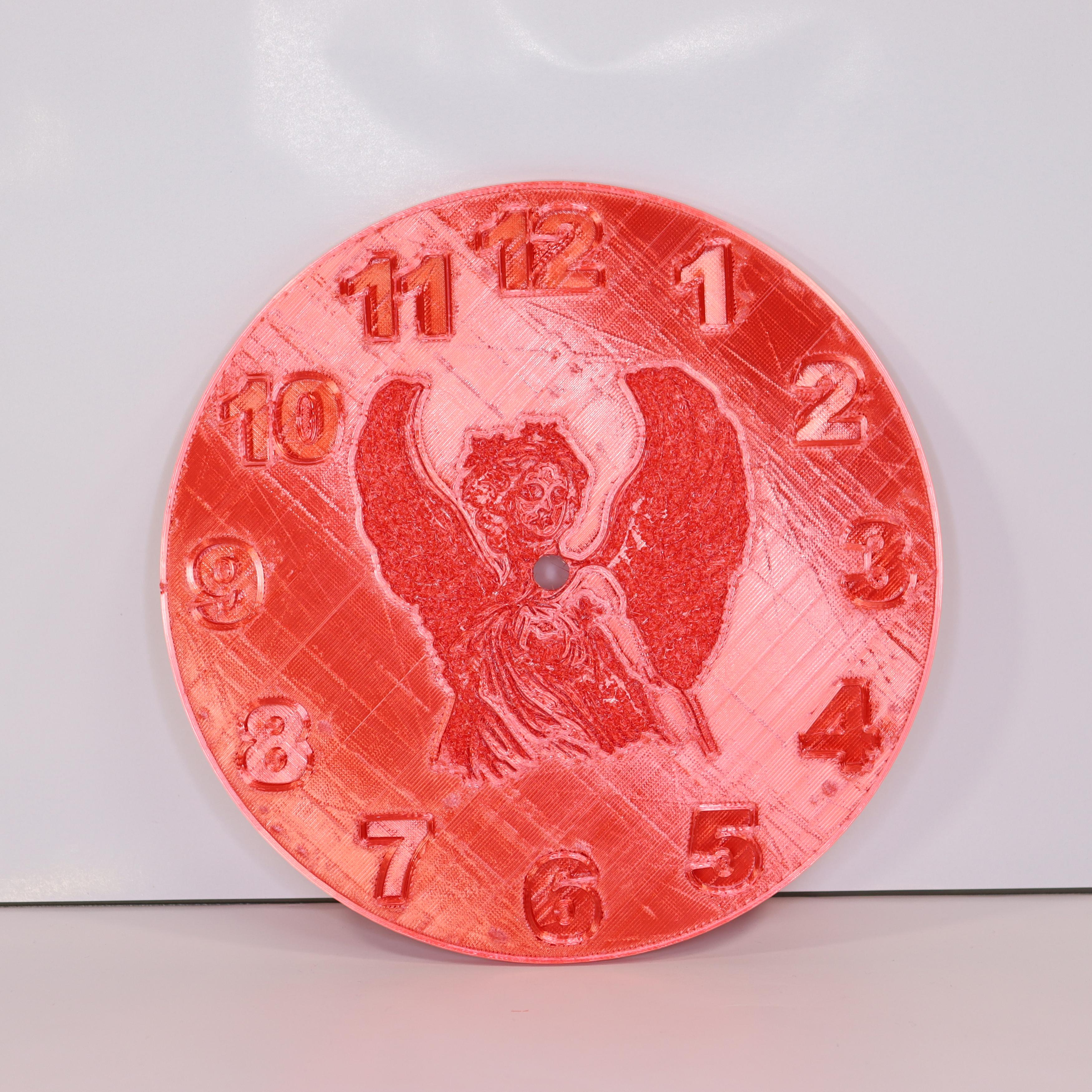 Angel clock #FunctionalArt 3d model