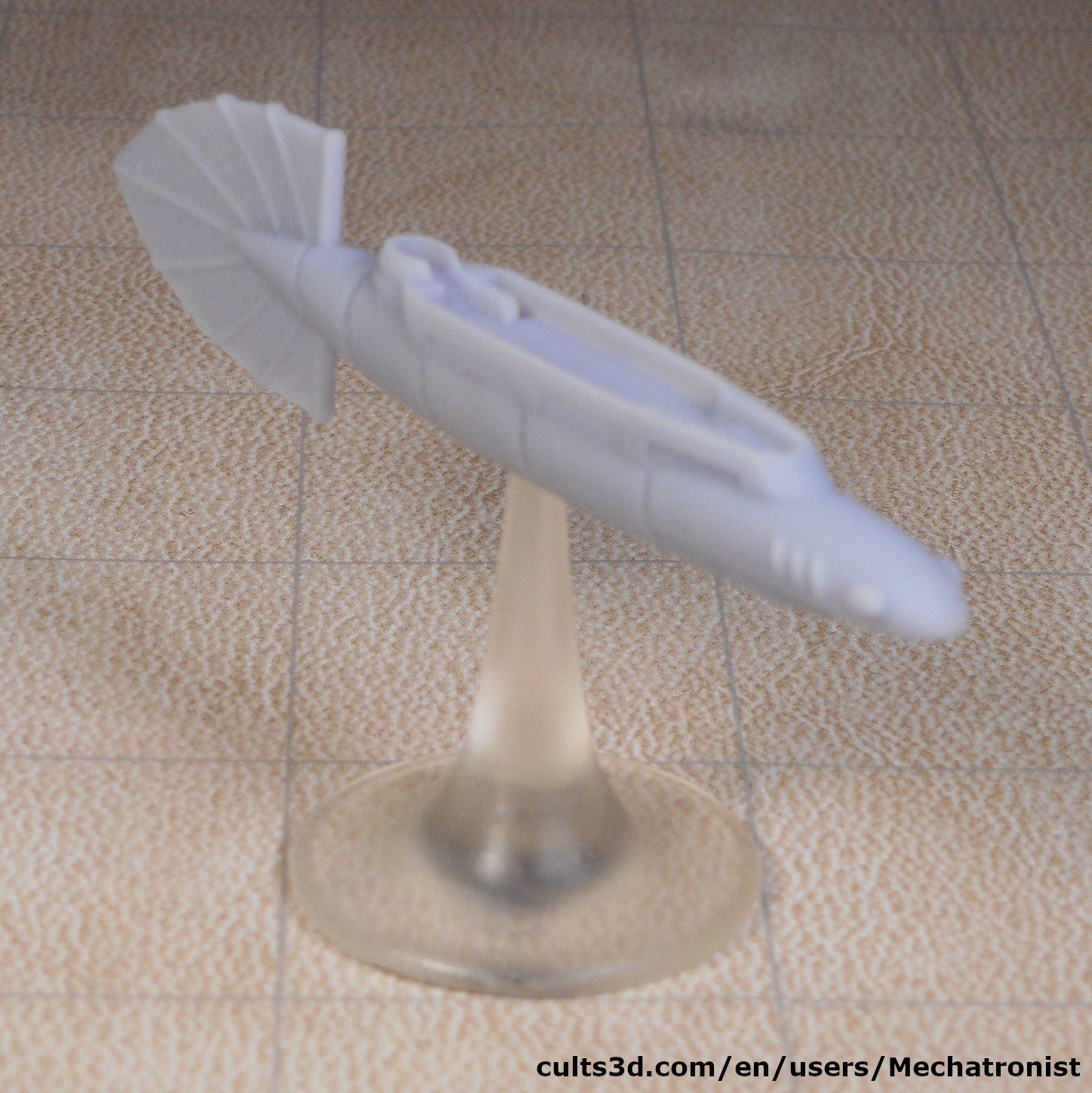 Eel Ship Spelljammer Miniature from dnd 2e 3d model