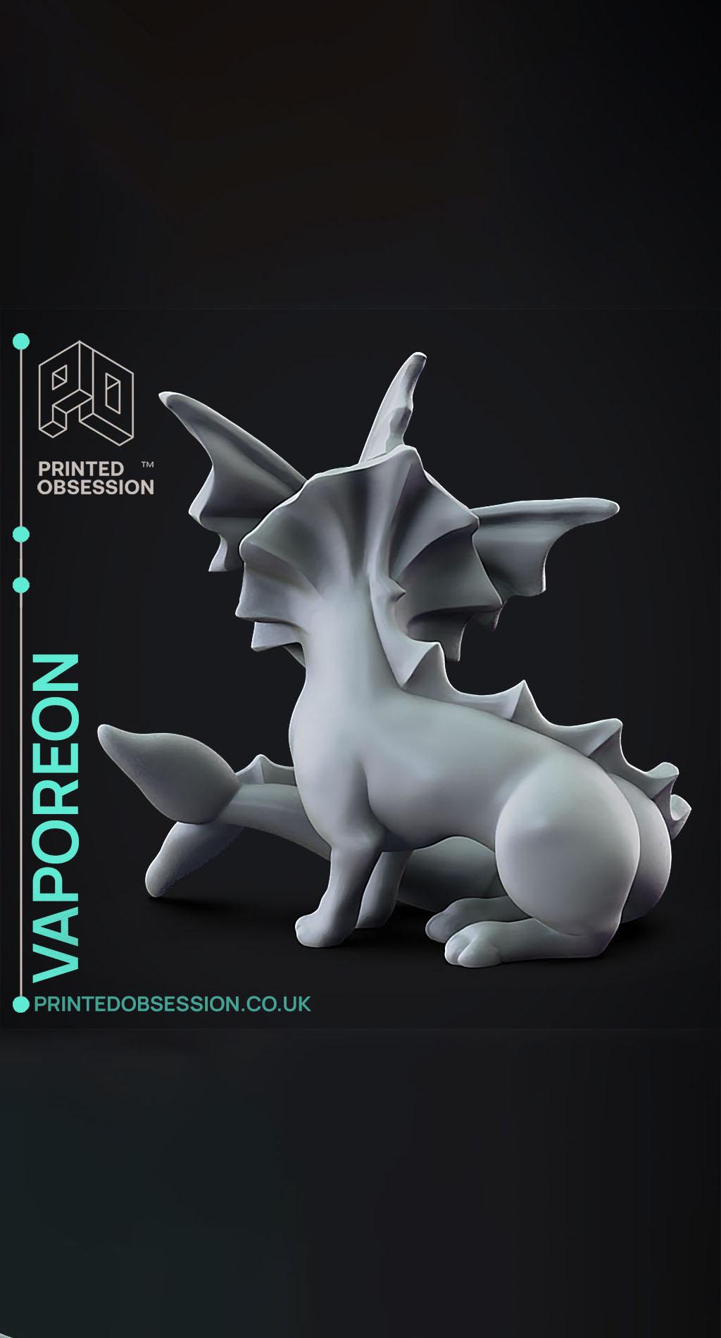 Vaporeon - Pokemon - Fan Art 3d model