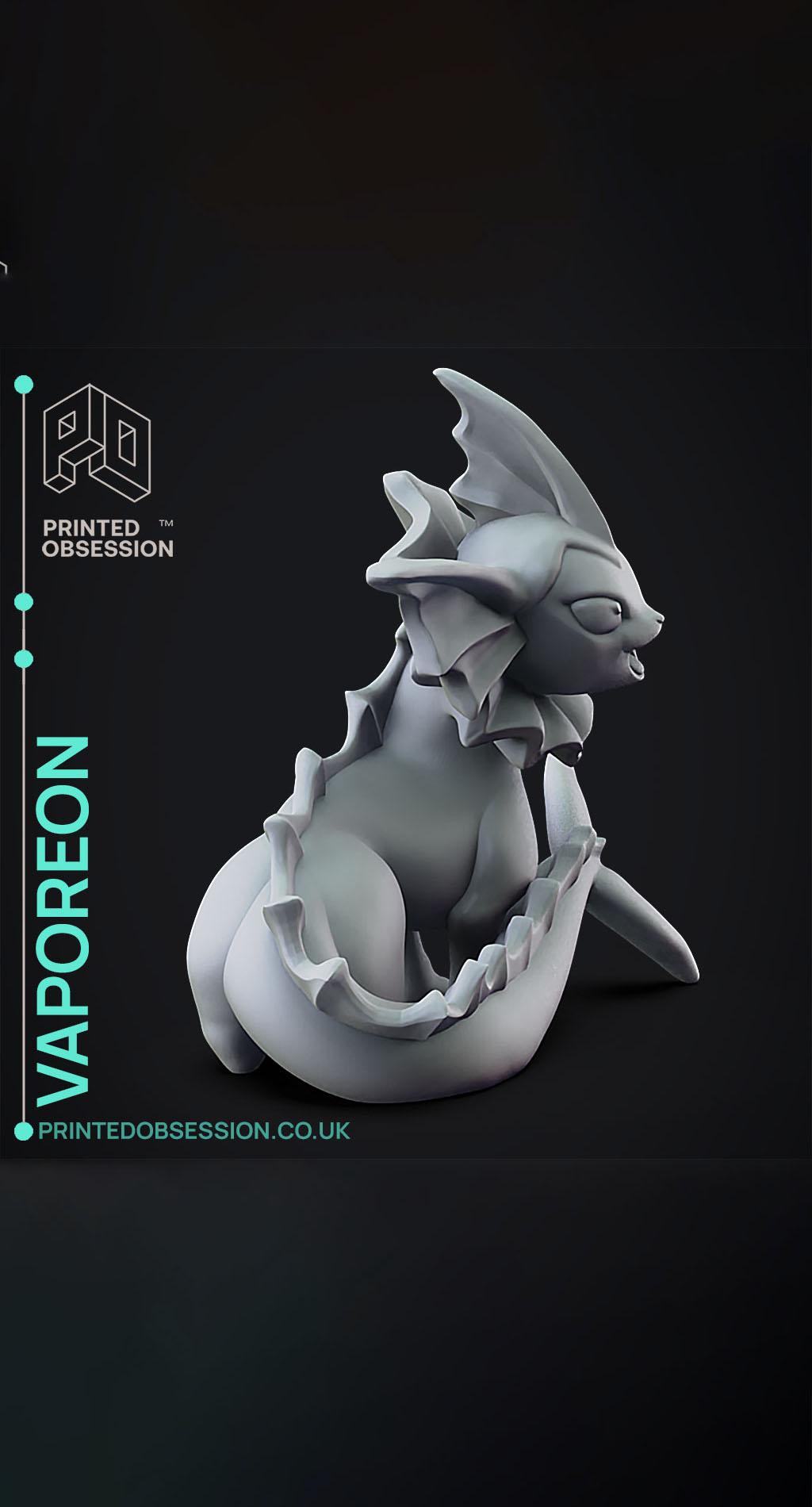 Vaporeon - Pokemon - Fan Art 3d model