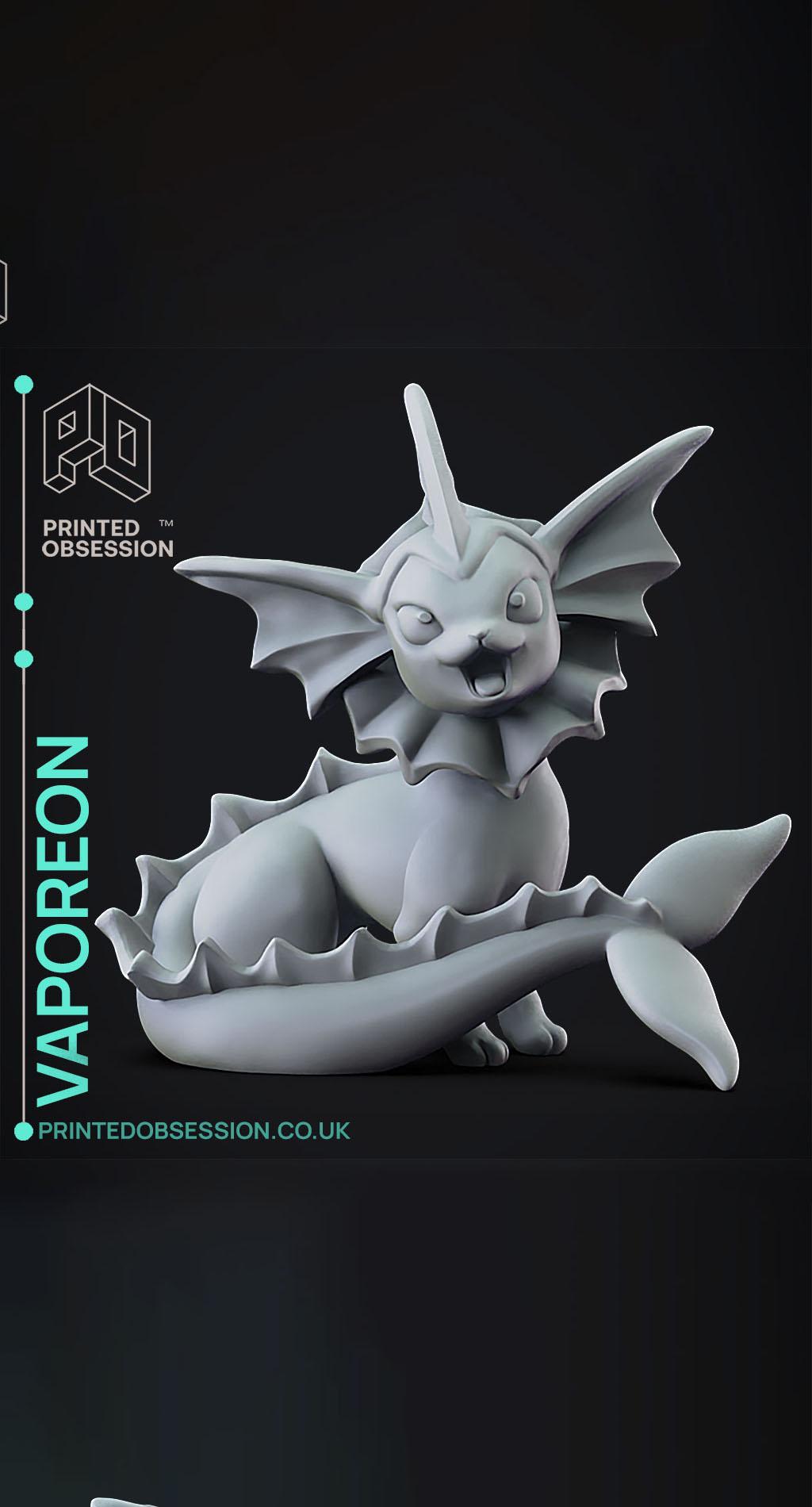 Vaporeon - Pokemon - Fan Art 3d model