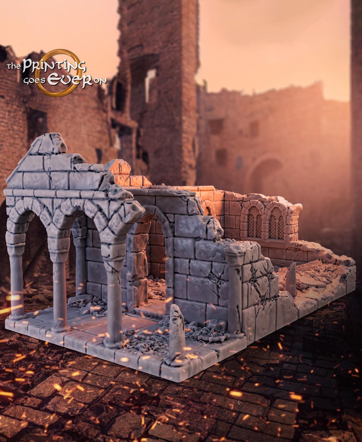 Osthold Ruins Set 3d model