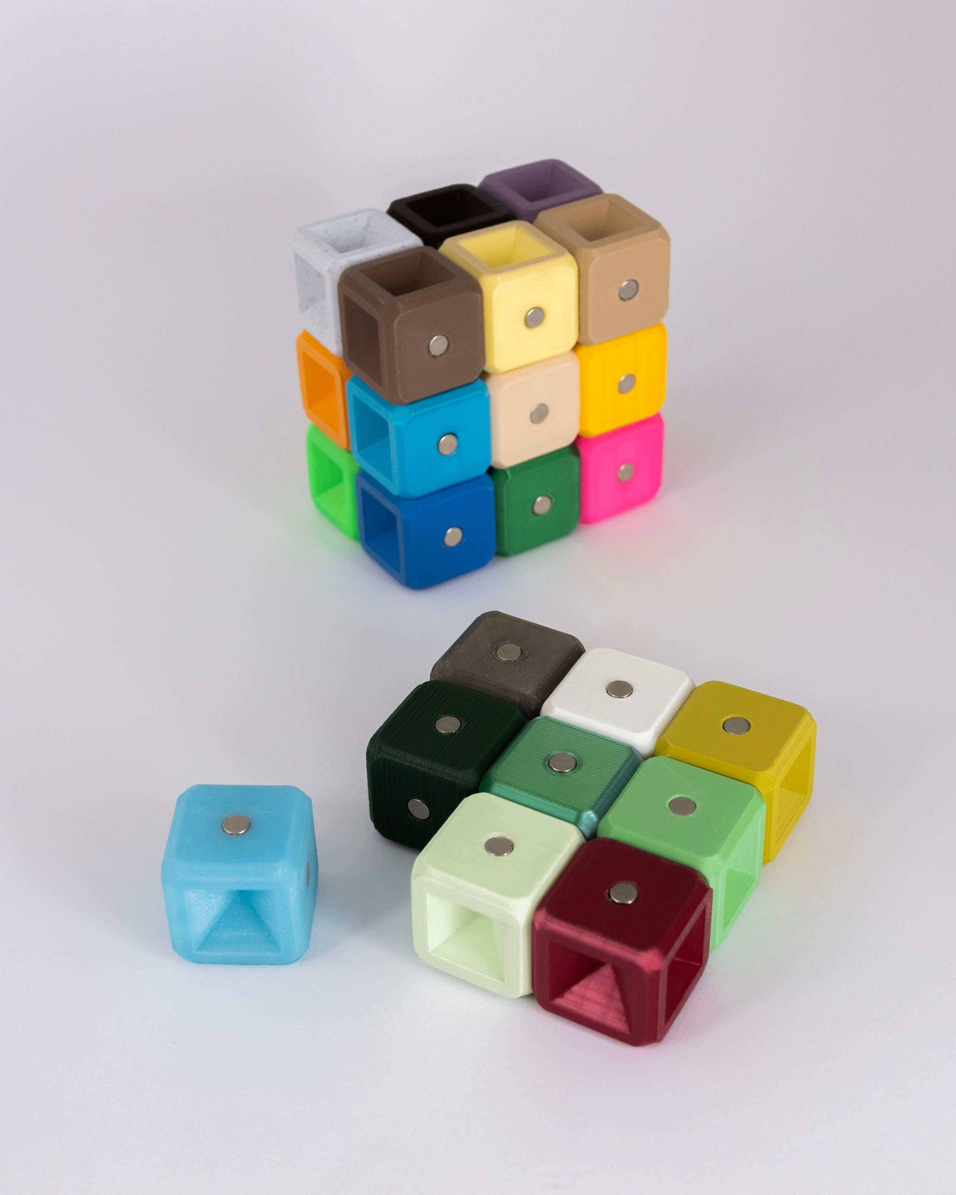 Force Field Puzzle 3x3 Solid Cube 3d model