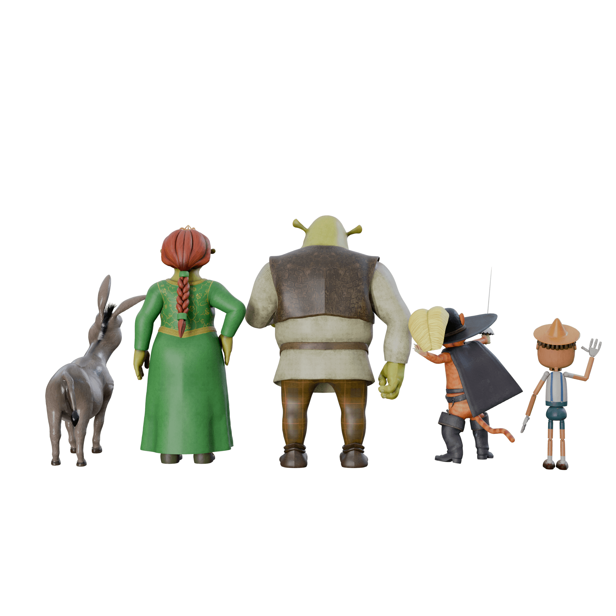 Shrek Characters Collection 3d model